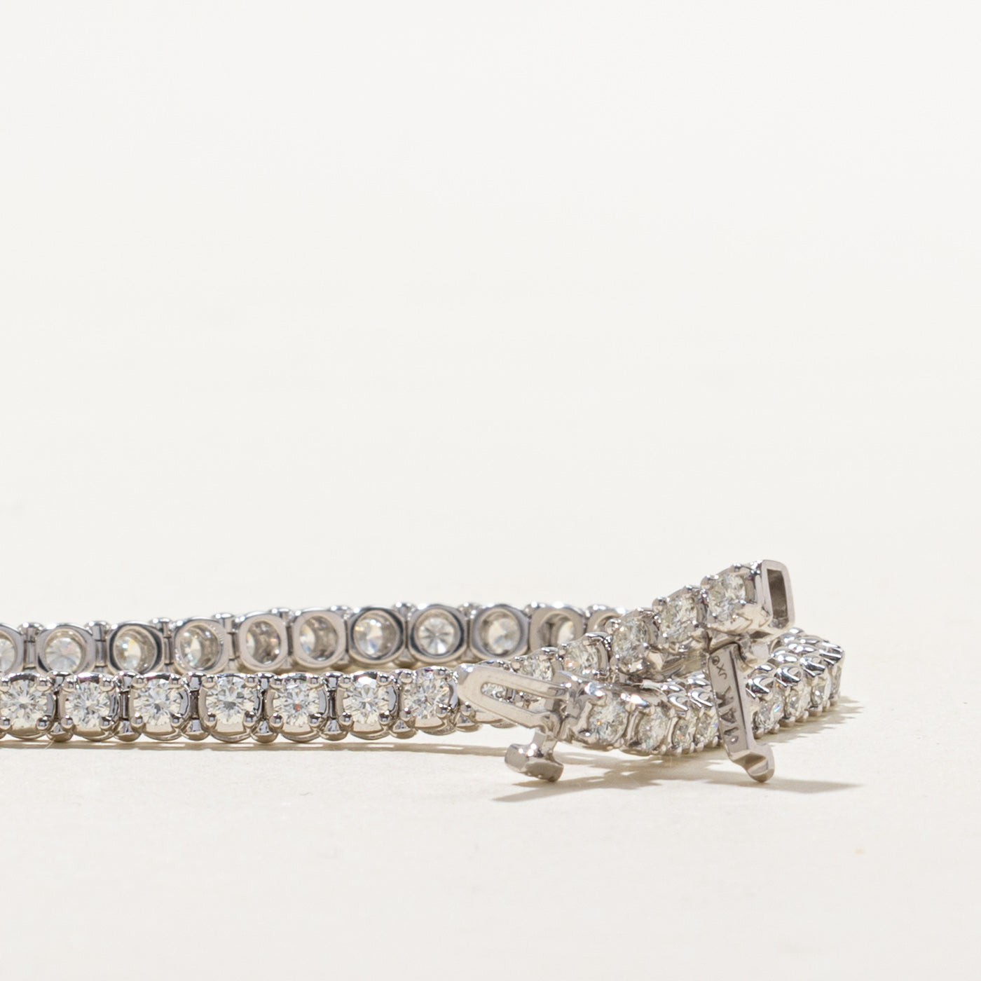14k White Gold Diamond Tennis Bracelet | 3.00ctw | 7.5"