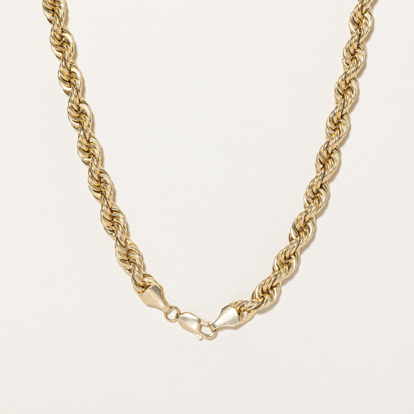 10K Yellow Gold Rope Chain | 22"