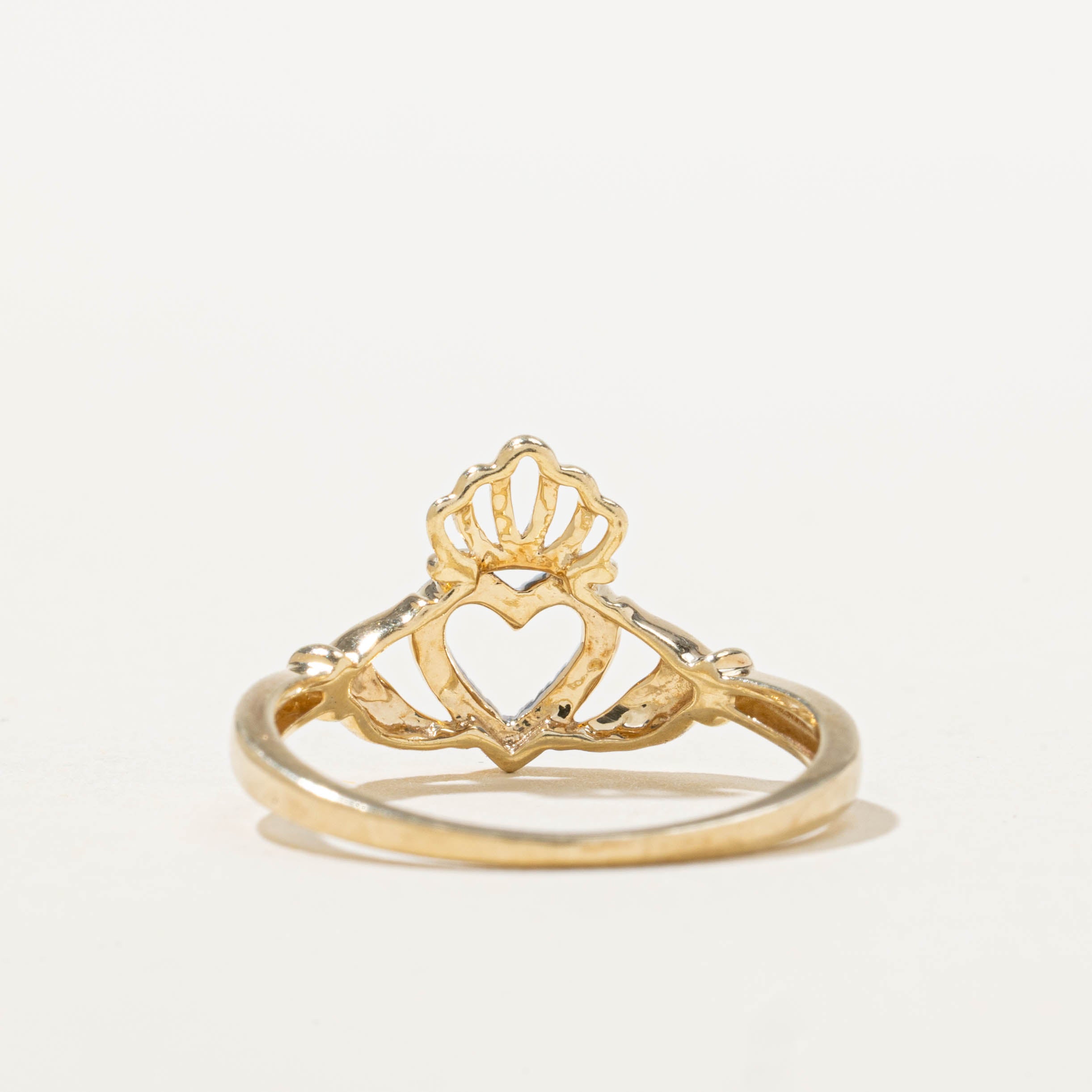 10k Diamond Claddagh Ring | SZ 5.75