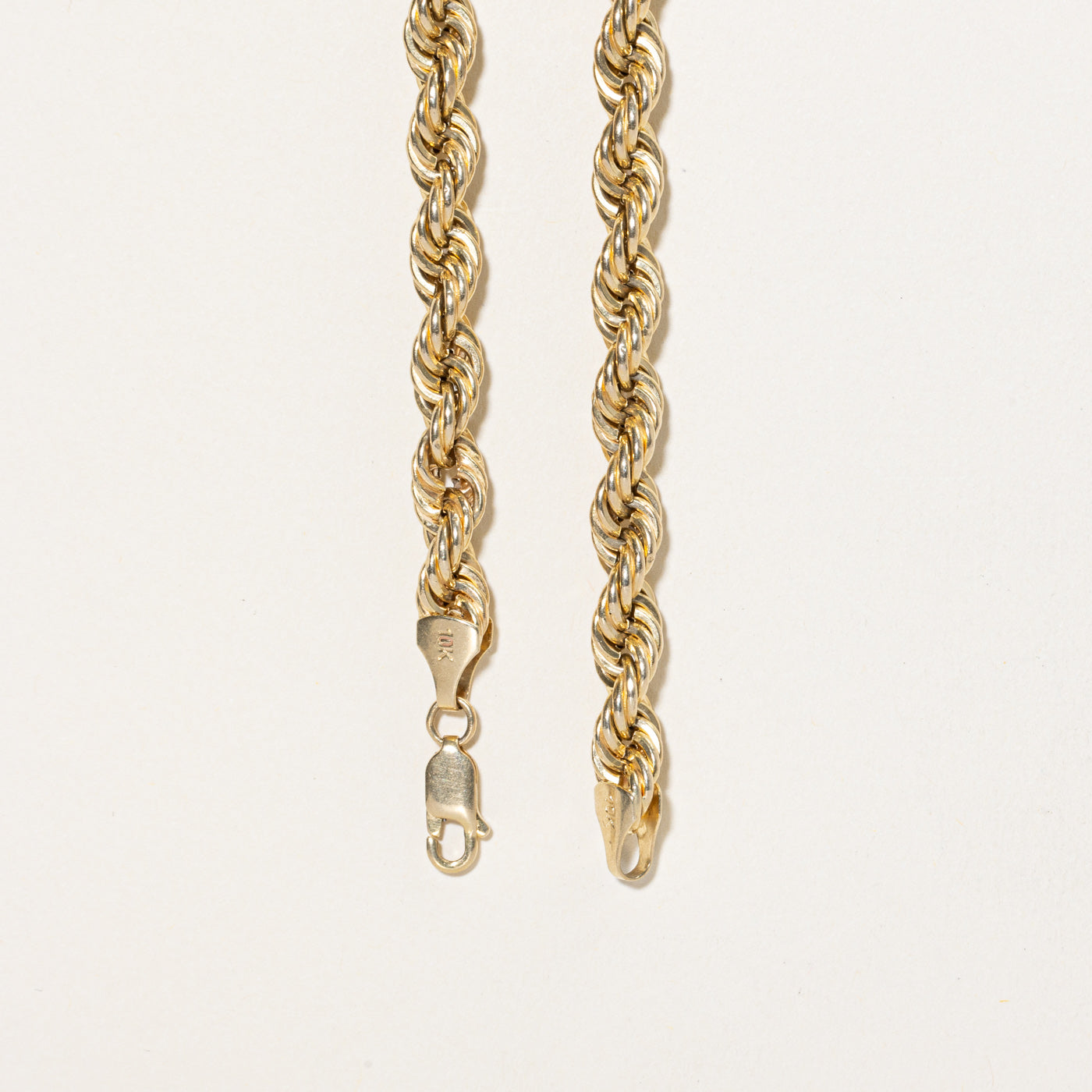 10K Yellow Gold Rope Chain | 22"