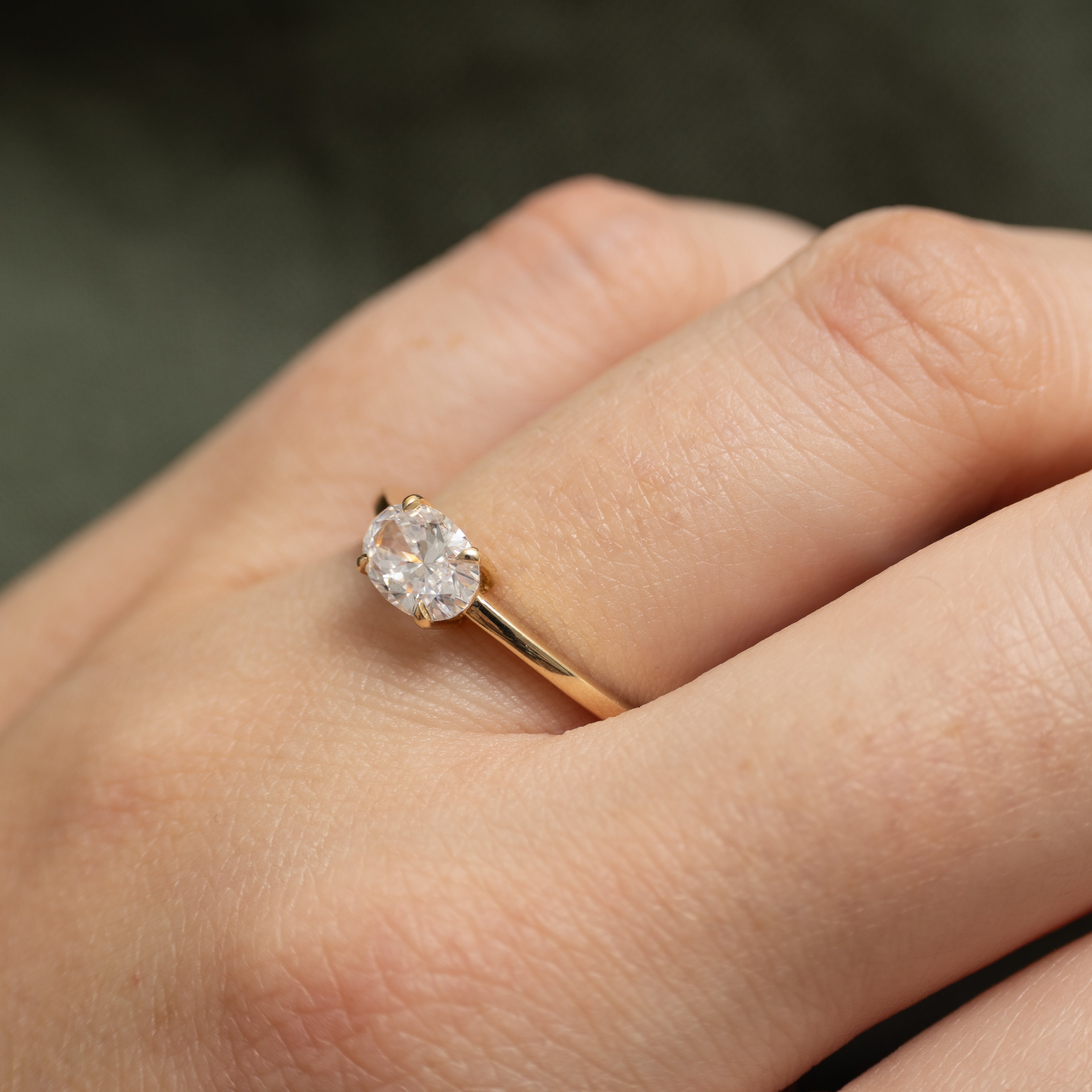 Bague de fiançailles « 100 façons » en diamant certifié GIA, sertie est-ouest | 0,75 ct | Taille 6,75