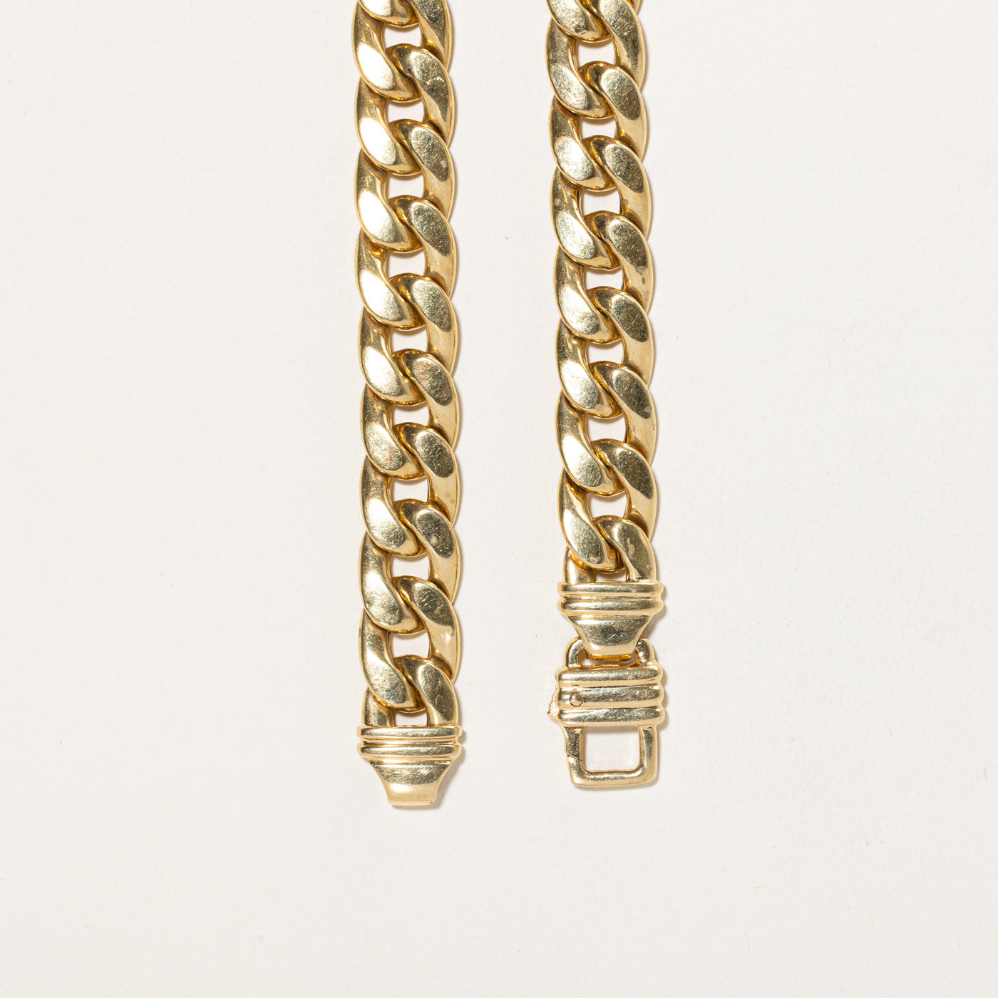 Italian 18K Yellow Gold Cuban Link Chain | 16.5"