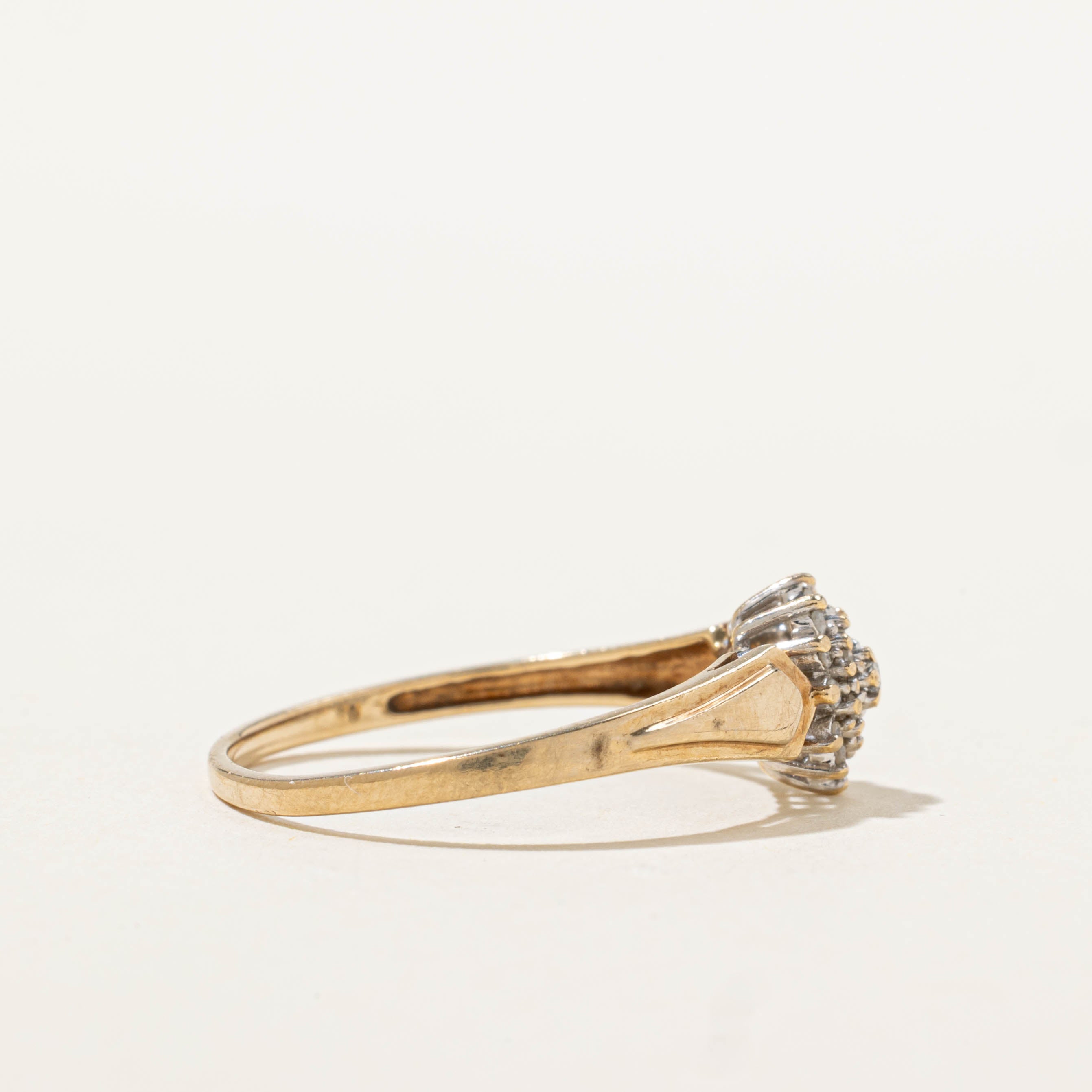 10k Diamond Petal Cluster Ring | SZ 7