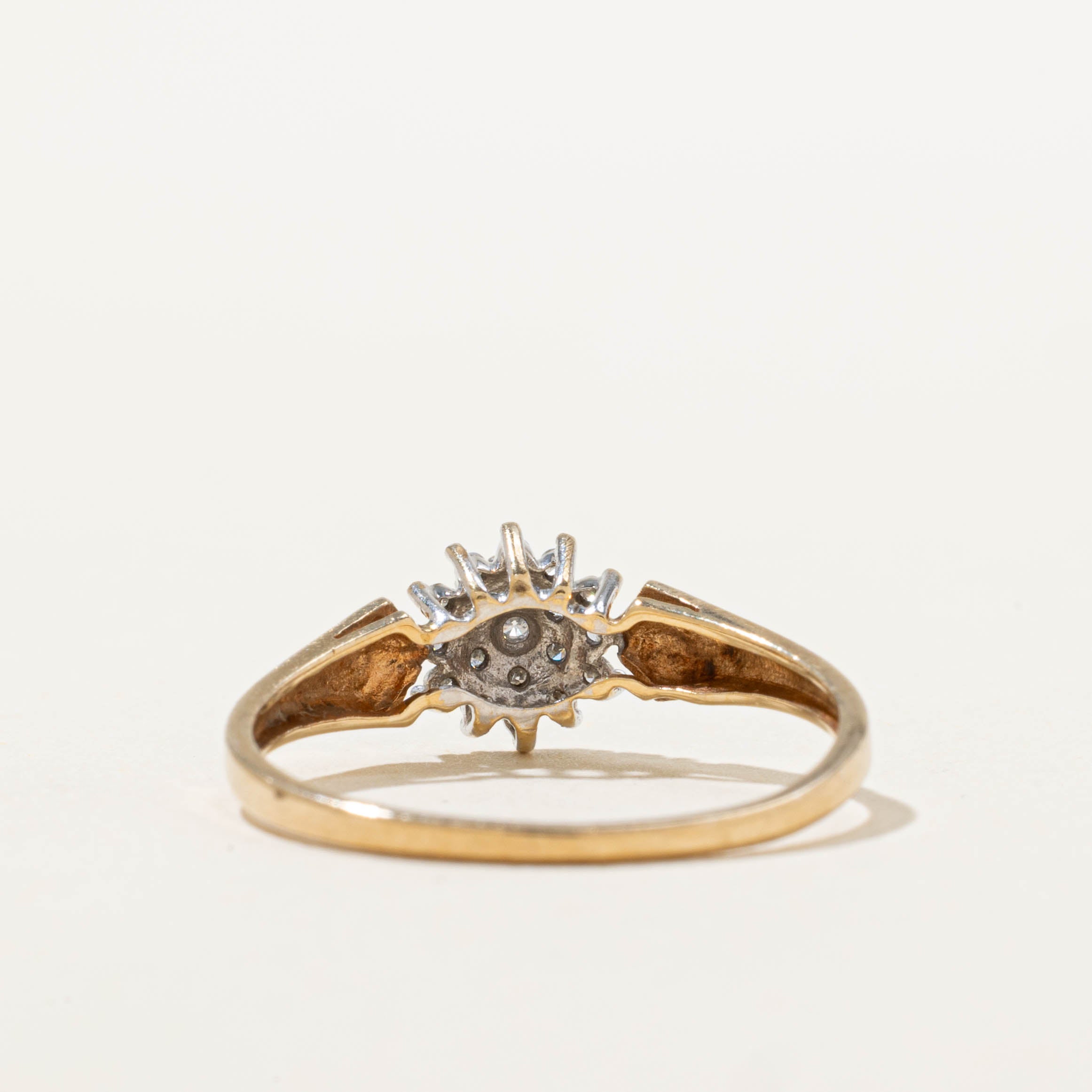10k Diamond Petal Cluster Ring | SZ 7