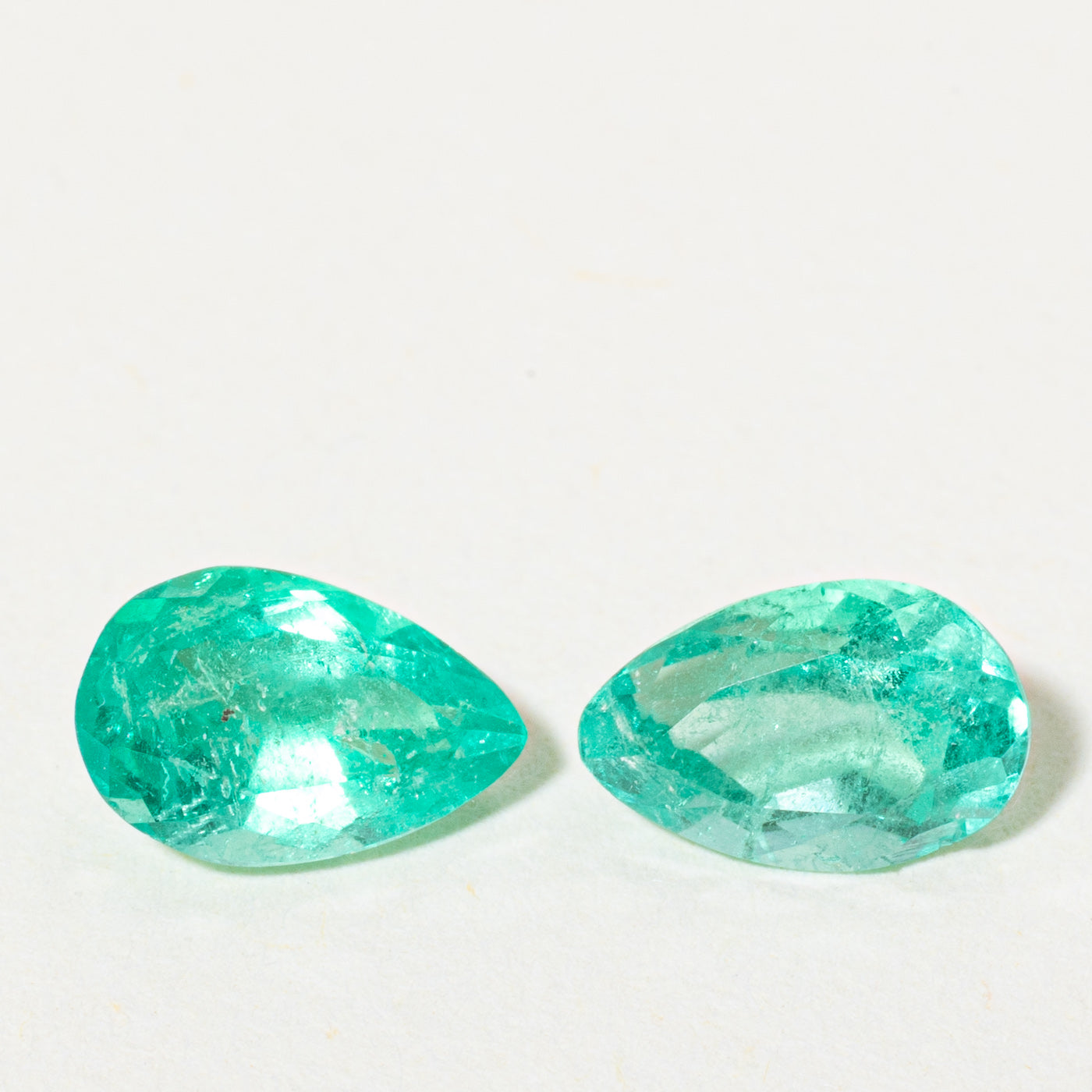 Pair of Pear Cut Loose Emerald | 1.97ctw
