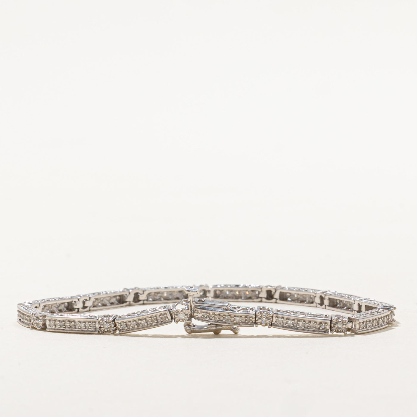 Illusion Set Diamond Tennis Bracelet | 0.39ctw | 7"