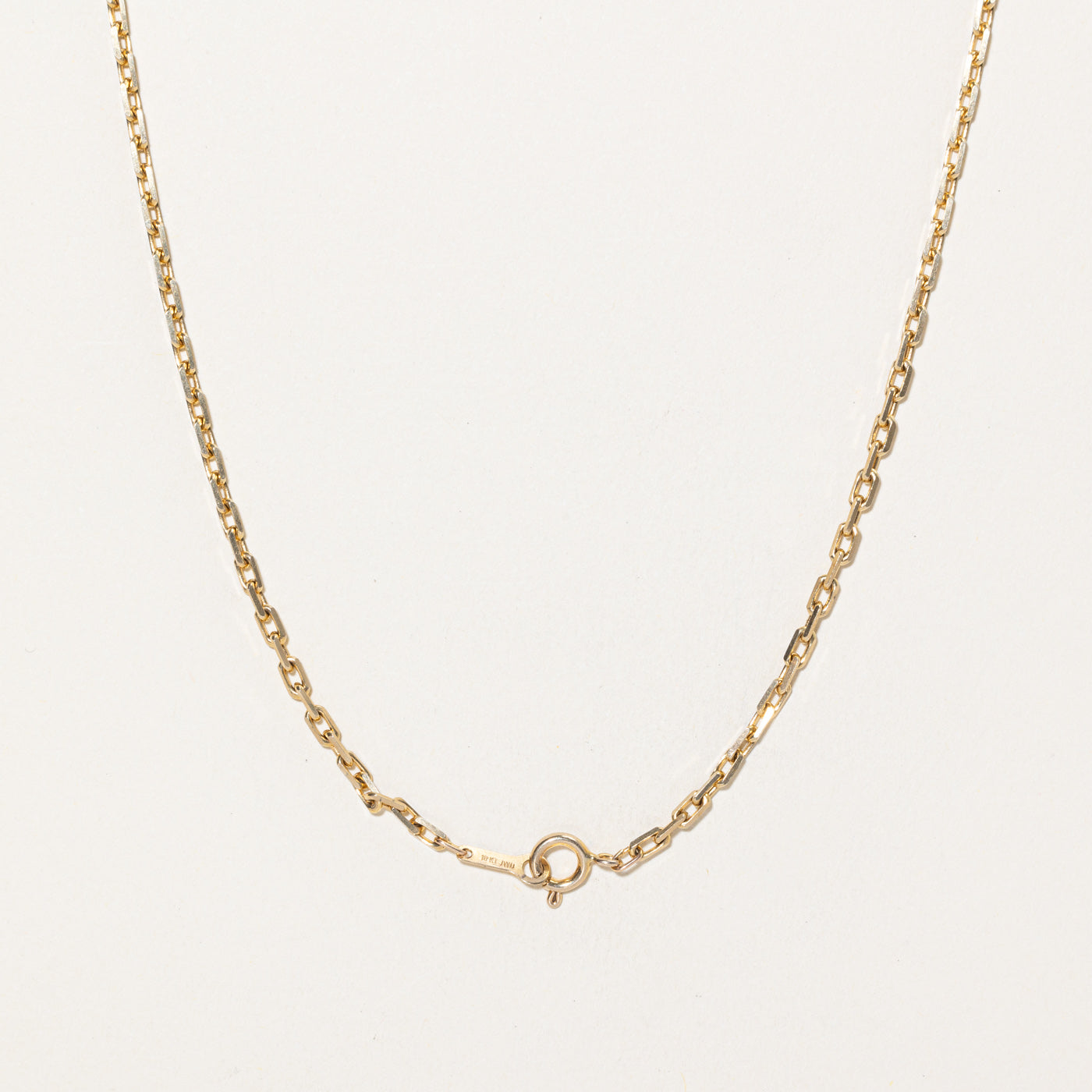 10K Yellow Gold Cable Link Chain | 19.5"