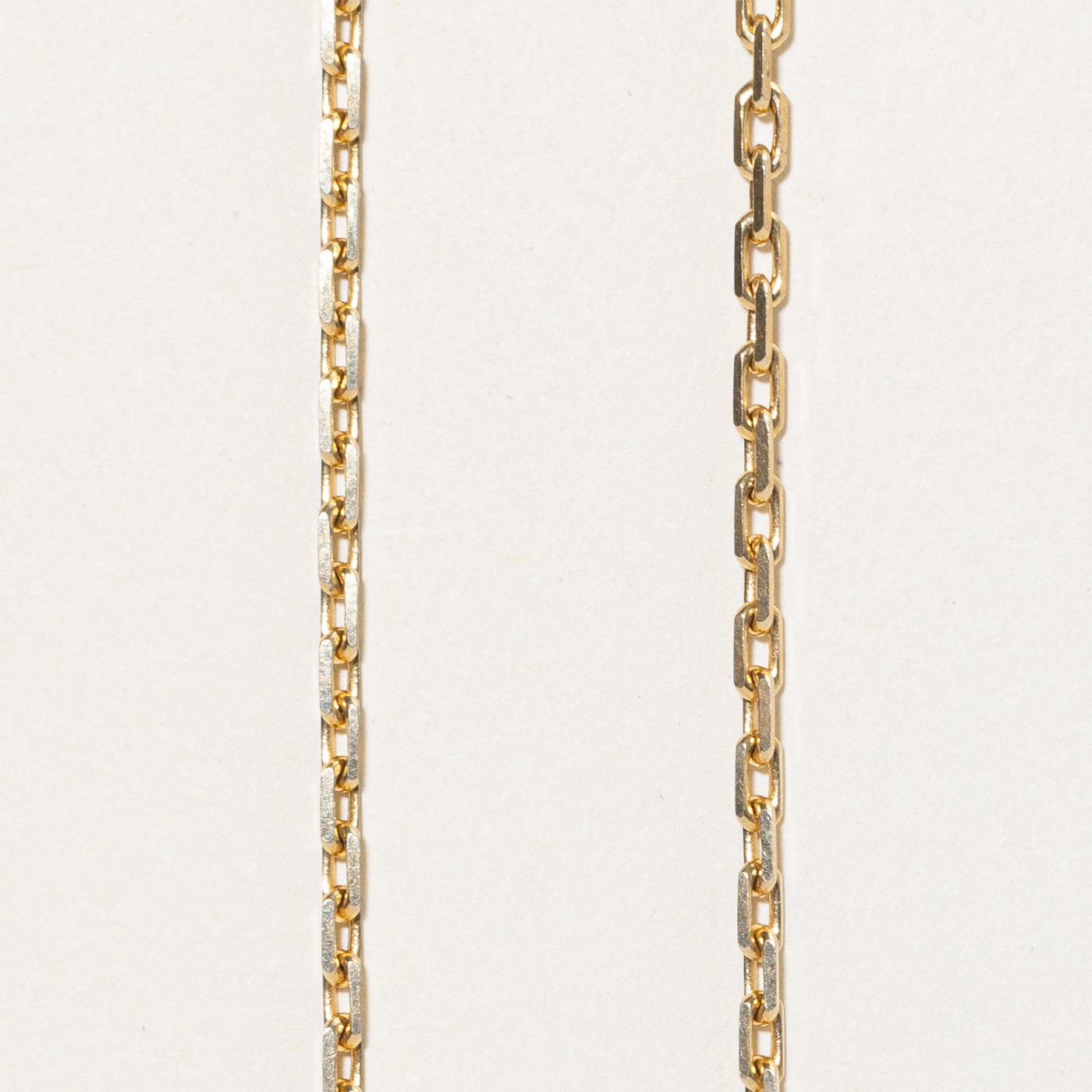 10K Yellow Gold Cable Link Chain | 19.5"