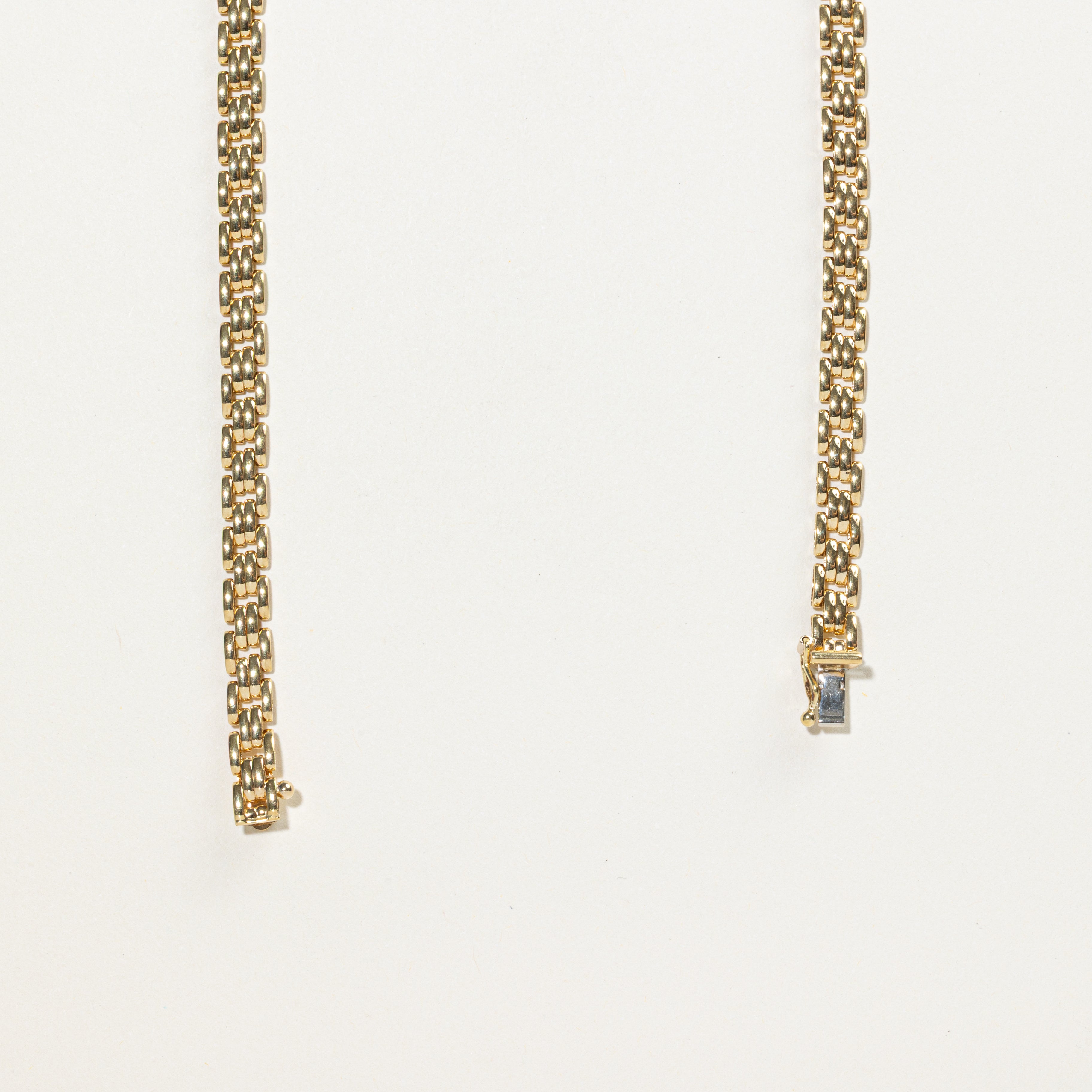 18k Yellow Gold Diamond Hearts Necklace | 0.82ct | 15"