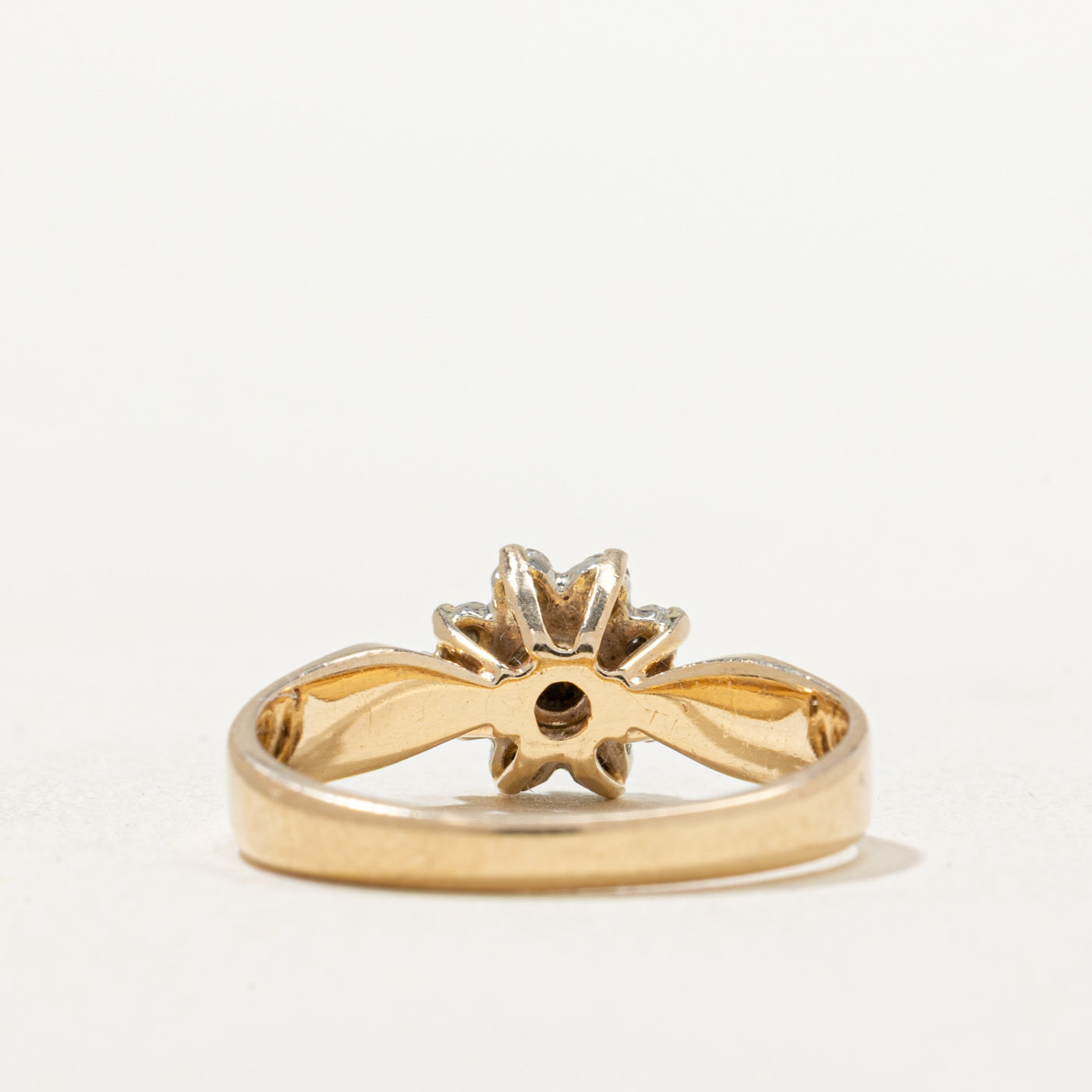 Ruby & Diamond Petal Ring | 0.20ct, 0.16ctw | SZ 6.5