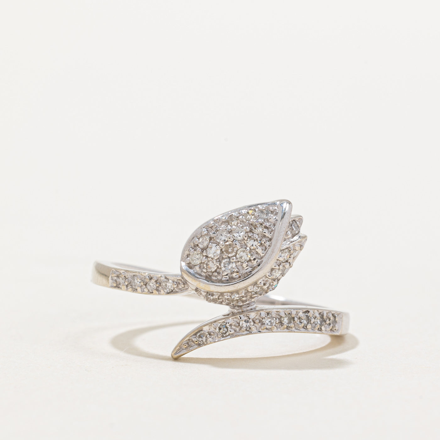 Diamond Rose Bud Ring | 0.25ctw | SZ 9 |