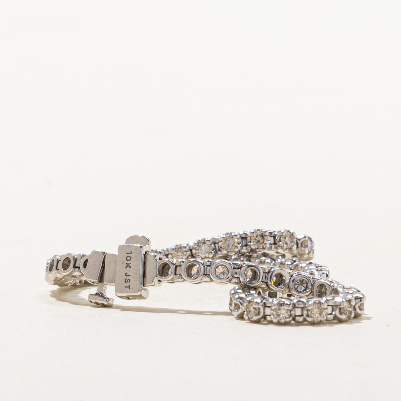 10k White Gold Diamond Tennis Bracelet | 1.56ctw | 7"