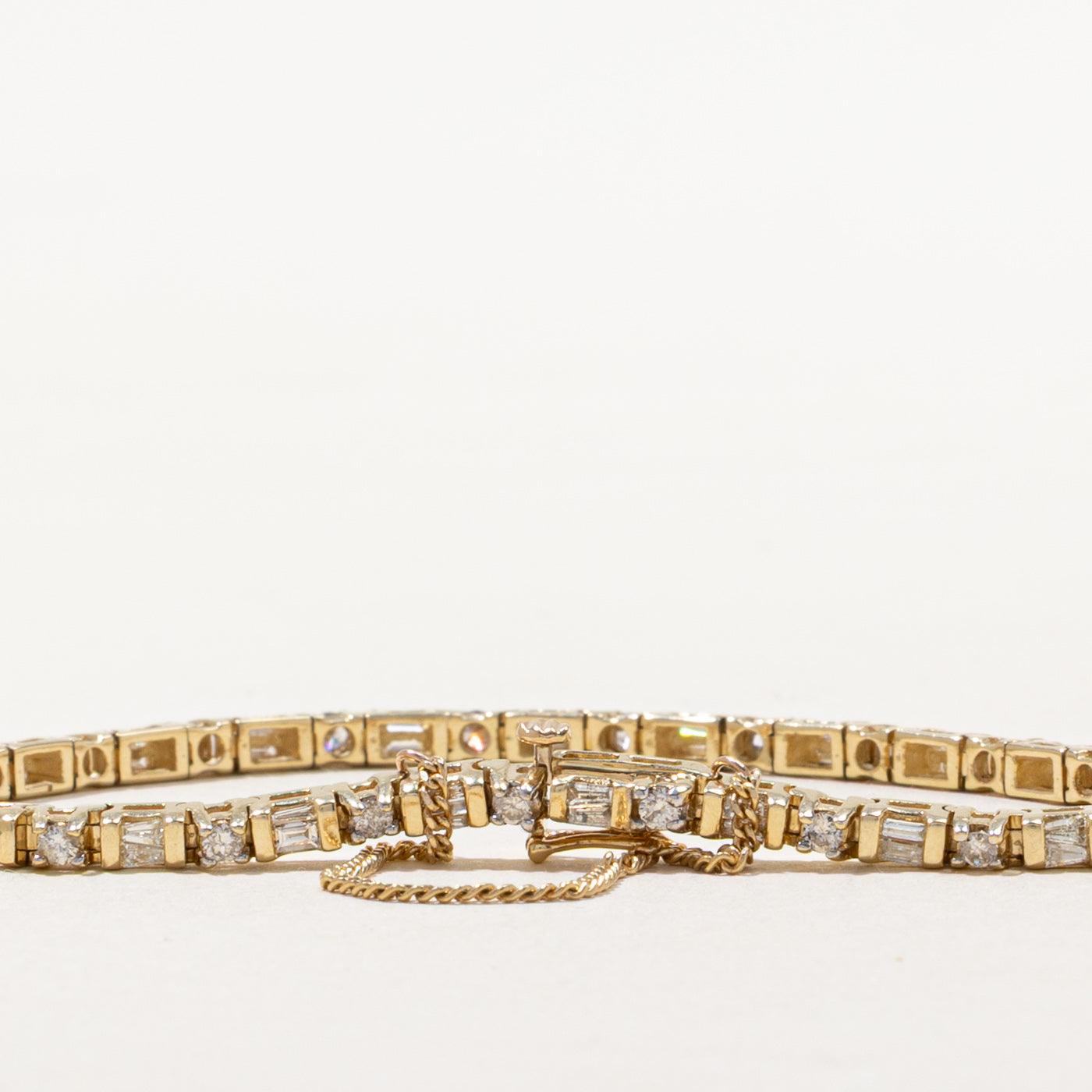Mixed Cut Diamond Tennis Bracelet | 2.07ctw | 7.5"