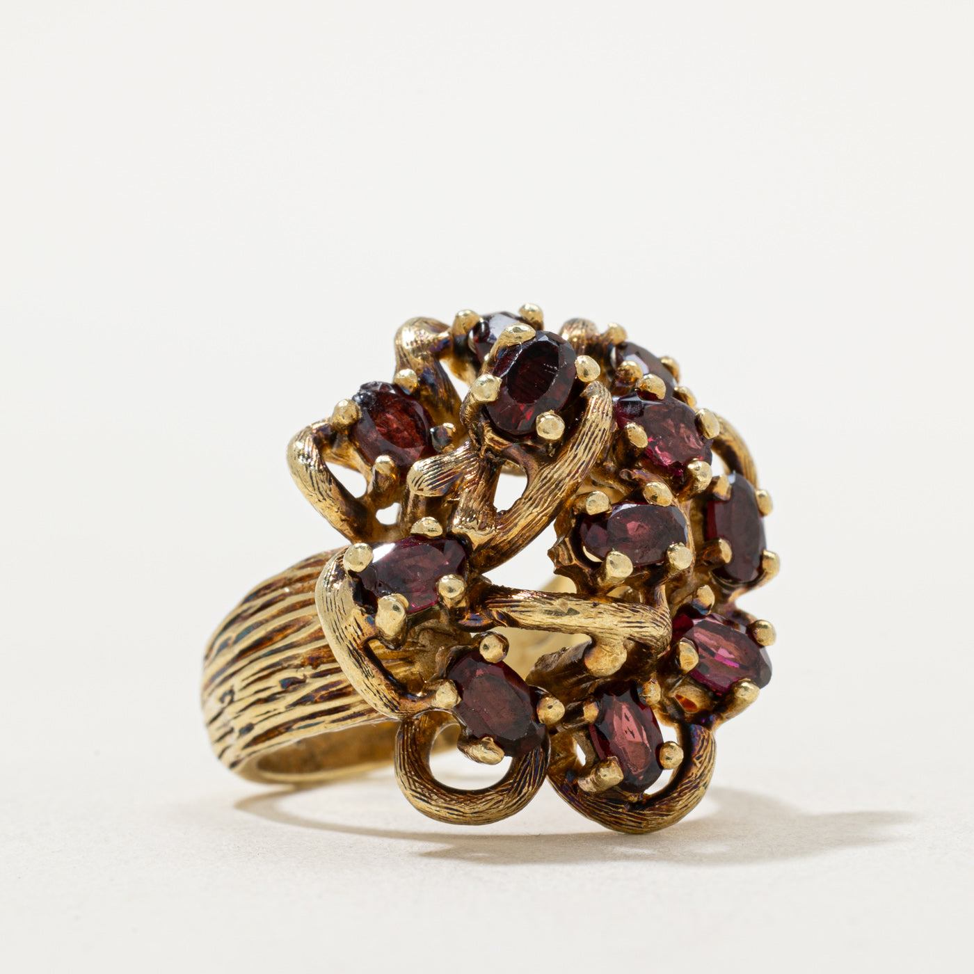 Garnet Cluster Cocktail Ring | 2.50ctw | SZ 6.25