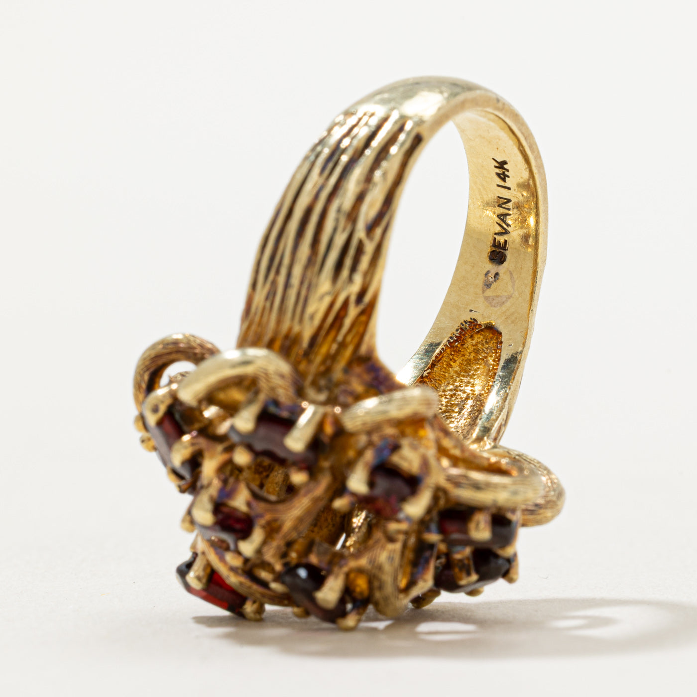 Garnet Cluster Cocktail Ring | 2.50ctw | SZ 6.25