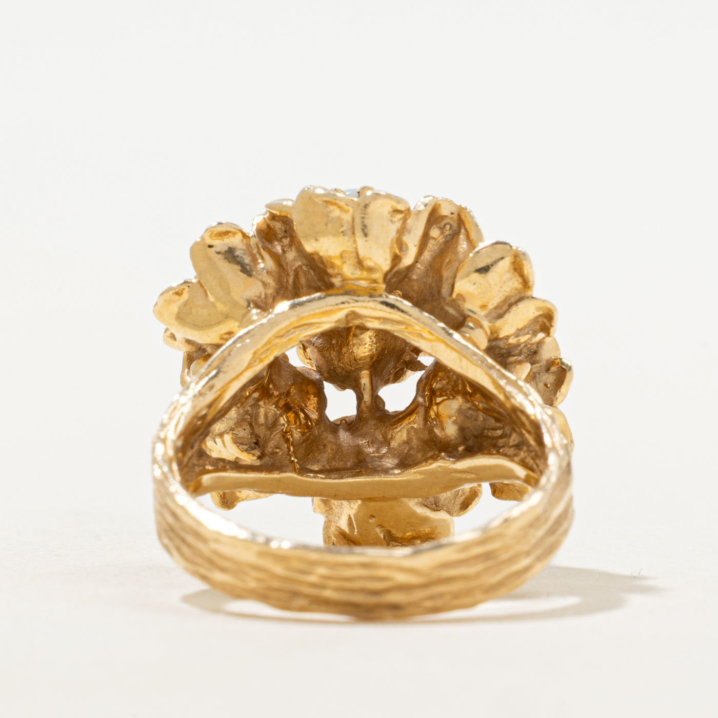 Scattered Opal Flower Cocktail Ring | 0.40ctw | SZ 7.25