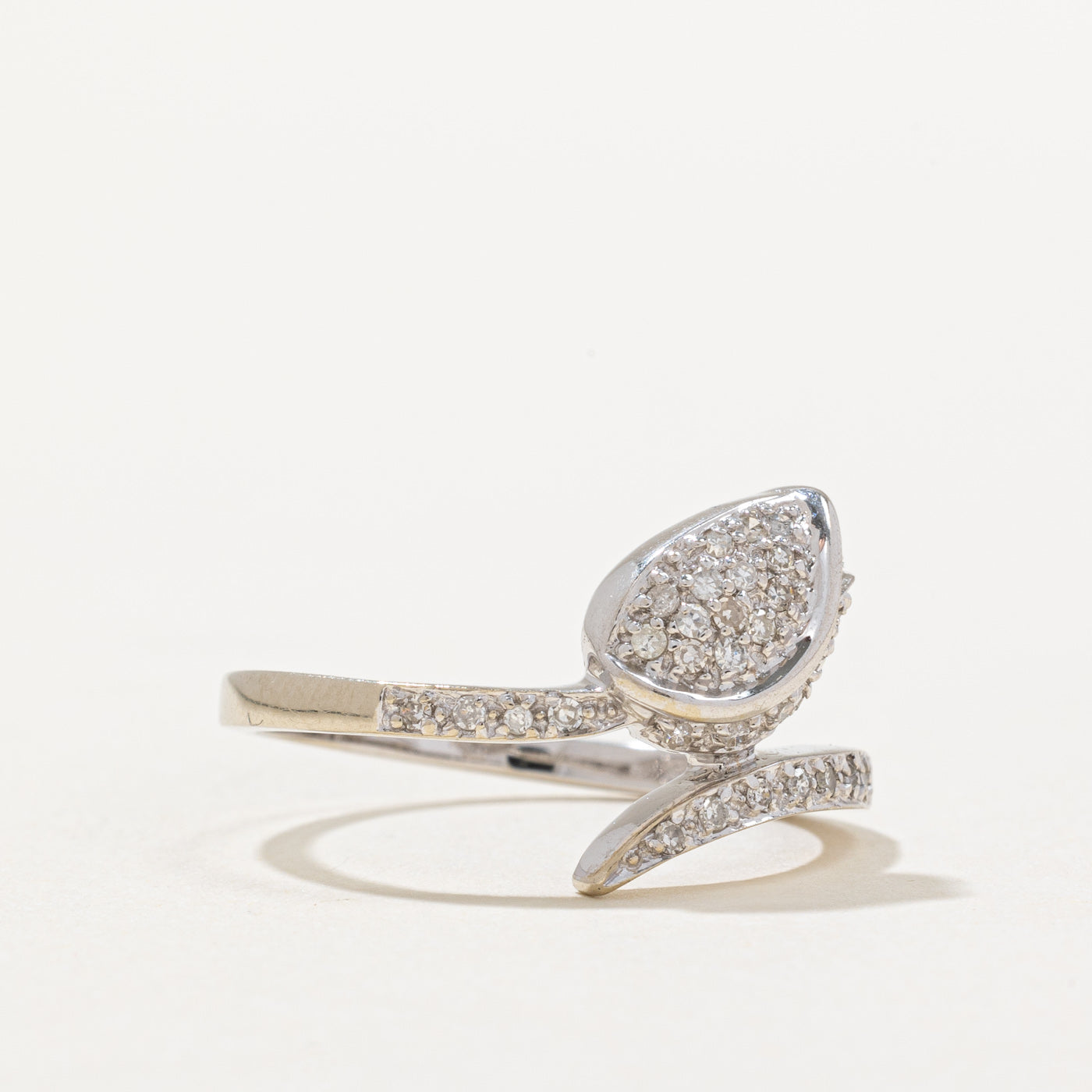 Diamond Rose Bud Ring | 0.25ctw | SZ 9 |