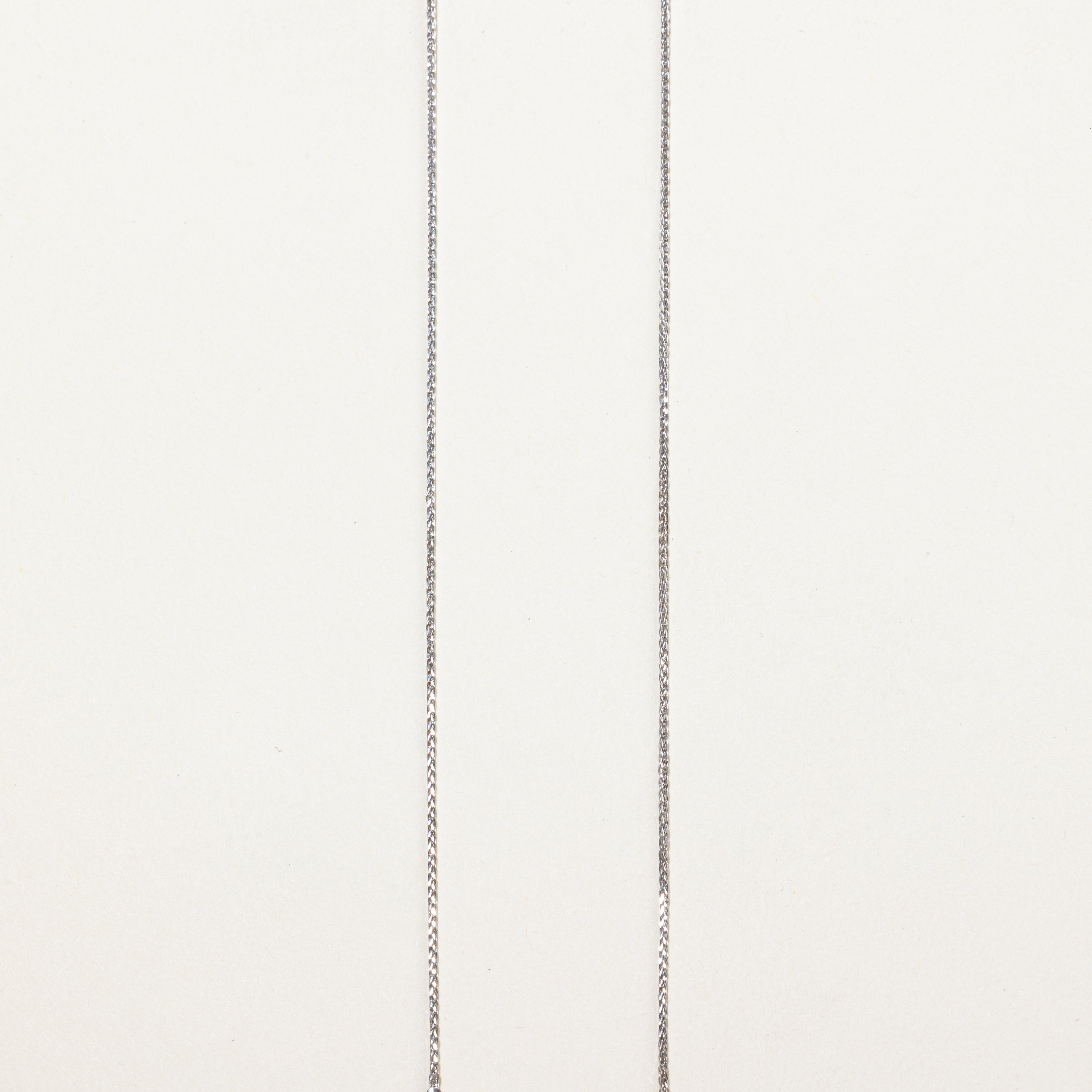 Baguette Cut Diamond Oval Pendant Necklace | 0.68ct | 18"