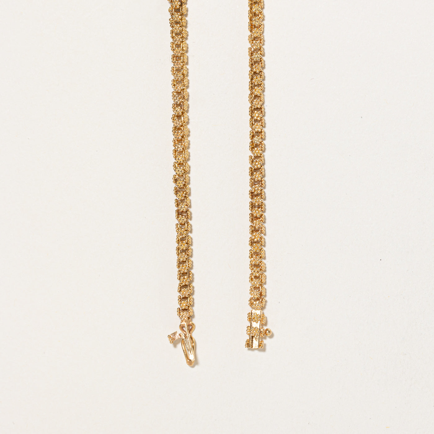 14K Yellow Gold Tassle Pendant Necklace | 16.5"