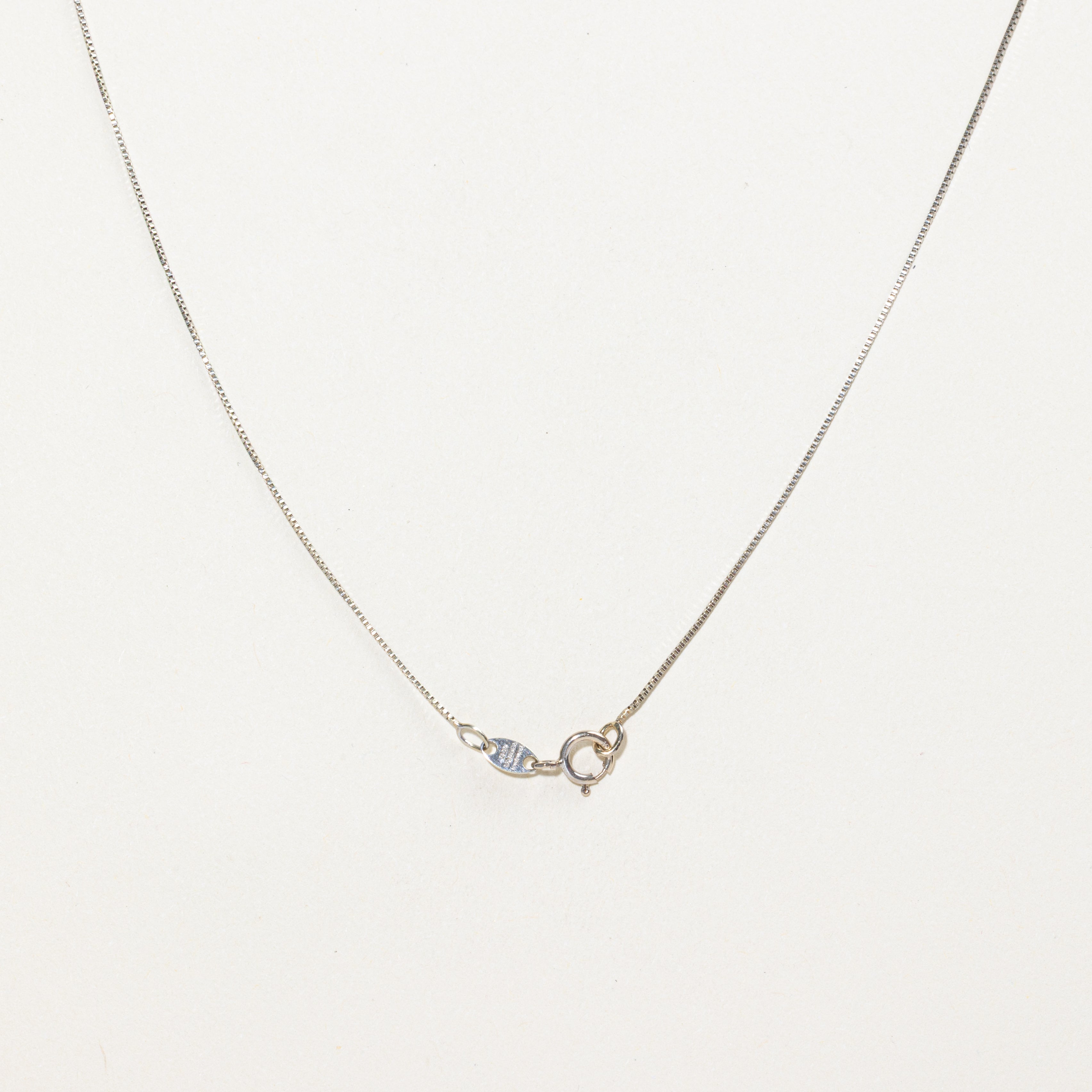 Two Tone Diamond Pear Shaped Pendant Necklace | 0.23ct | 20"