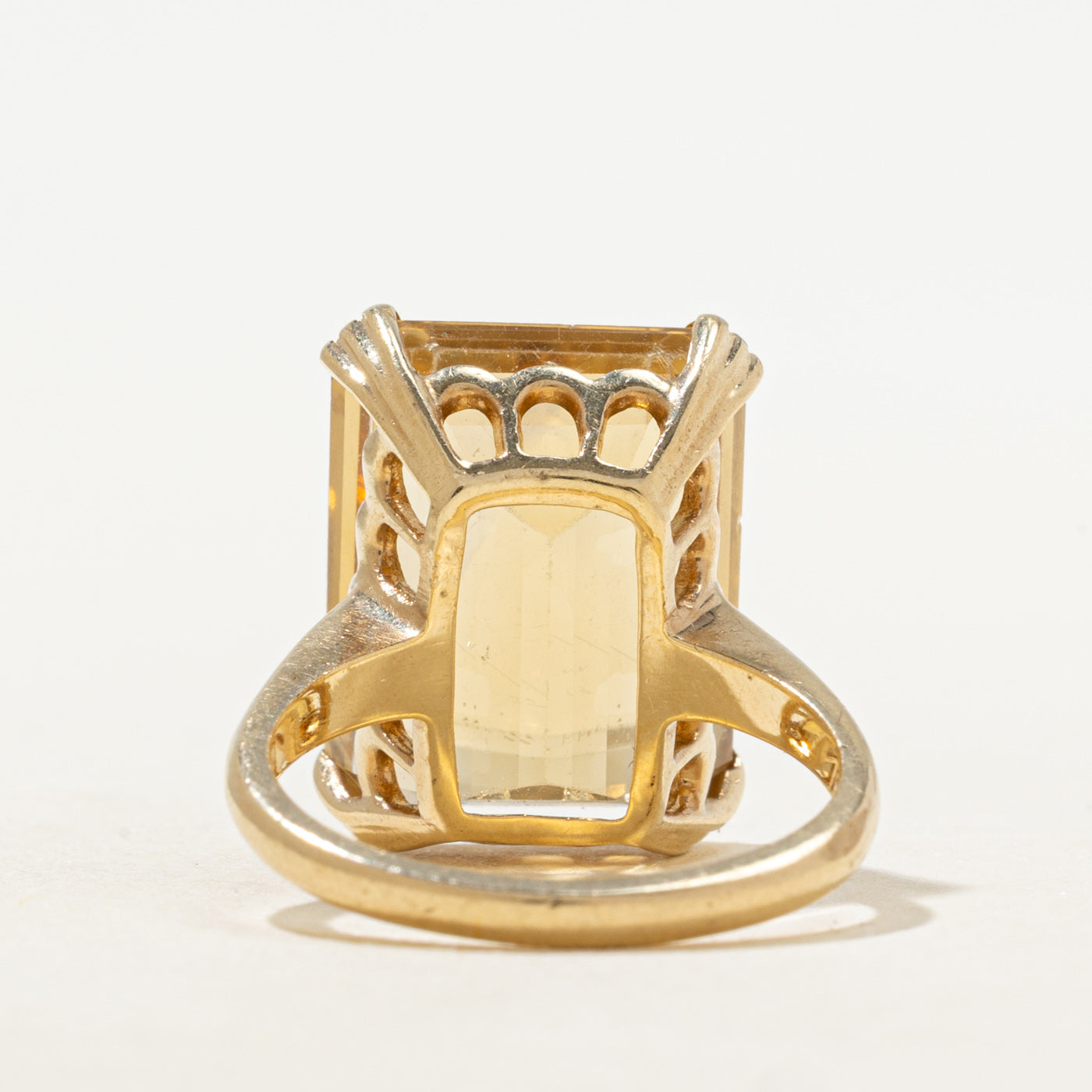 Basket Set Citrine Cocktail Ring | 13.25ct | SZ 6.75