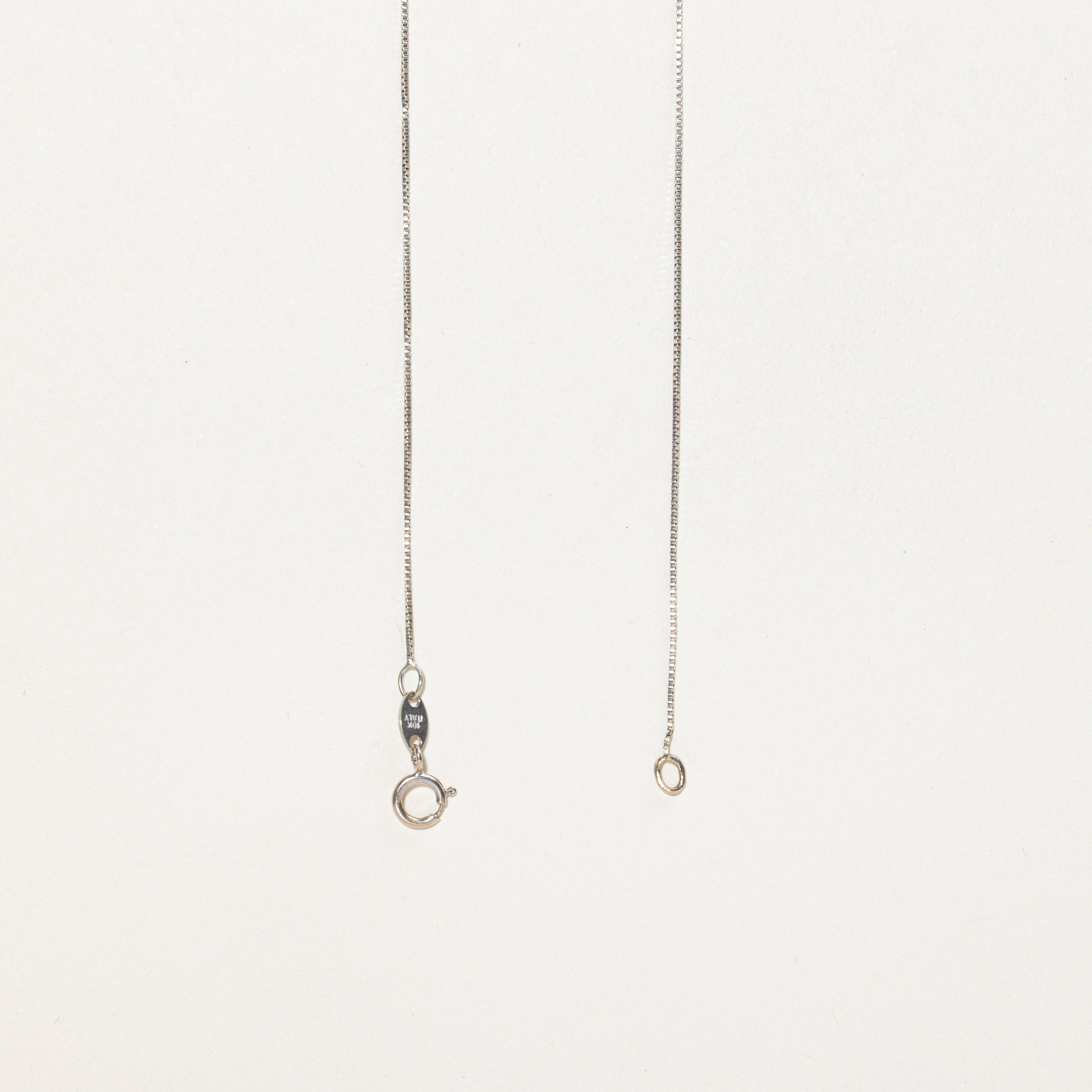 Two Tone Diamond Pear Shaped Pendant Necklace | 0.23ct | 20"