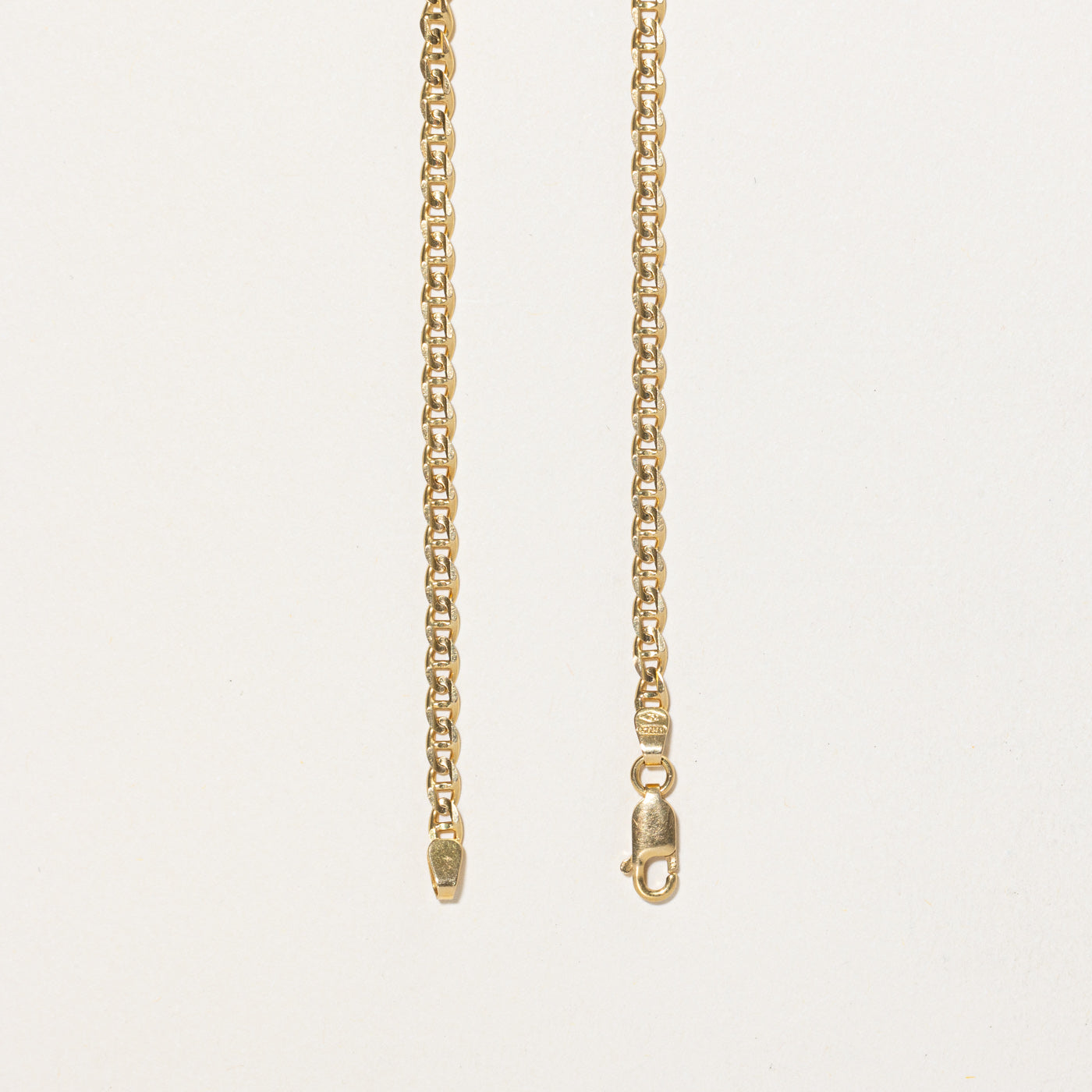 18K Rich Yellow Gold Anchor Chain | 25.5"