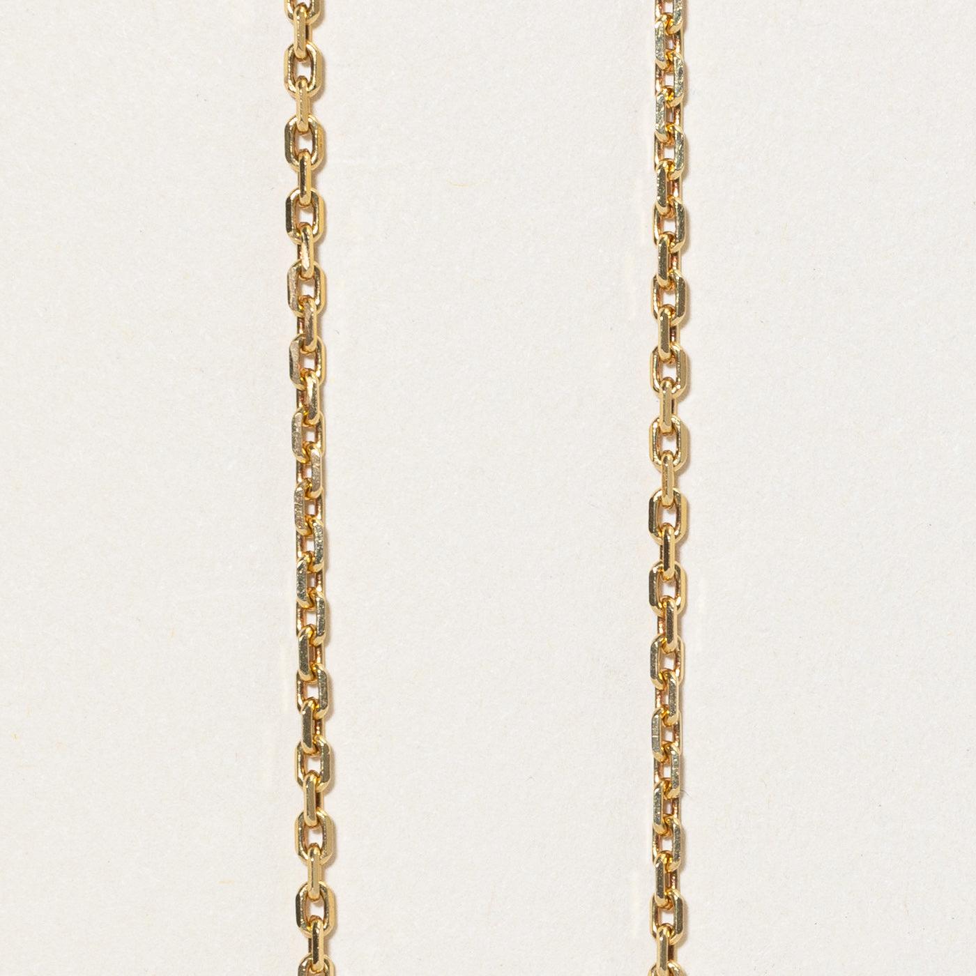 Italian 18K Yellow Gold Cable Link Chain | 16"