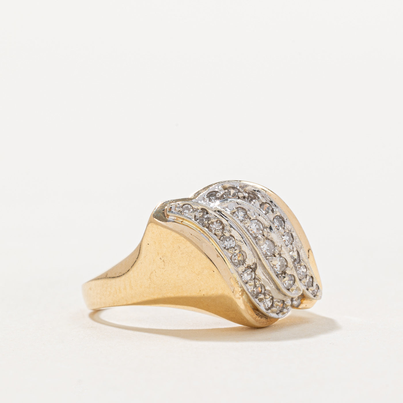 Diamond Waterfall Ring | 0.25ctw | SZ 6.5 |