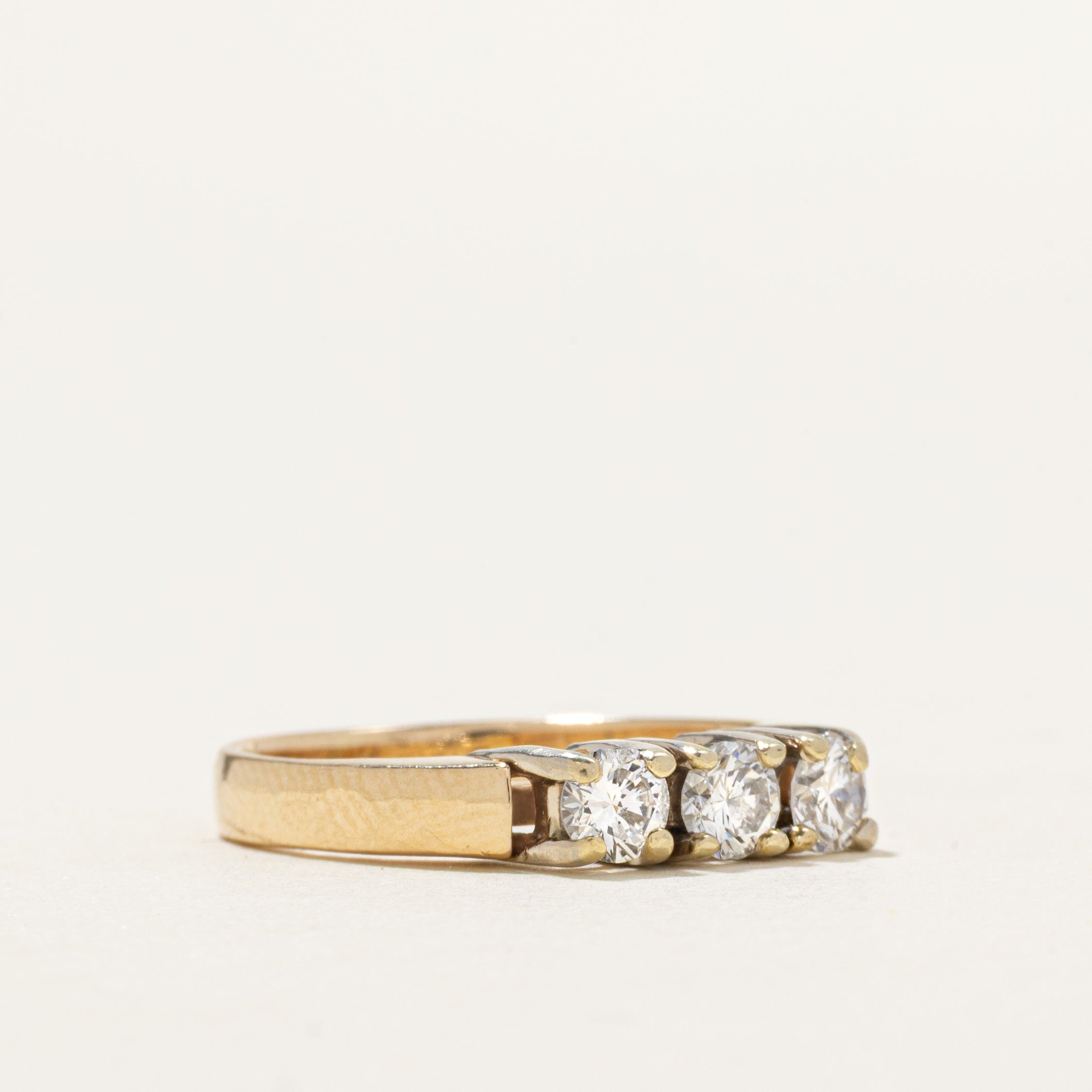 'Birks' Three Stone Diamond Ring | 0.47ctw | SZ 5.25