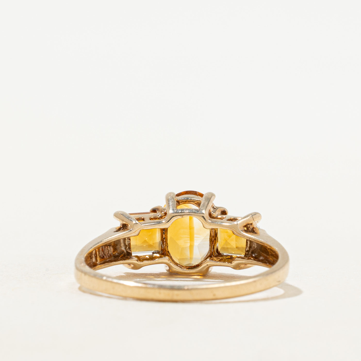 Three Stone Citrine Ring | 1.60ctw | SZ 8