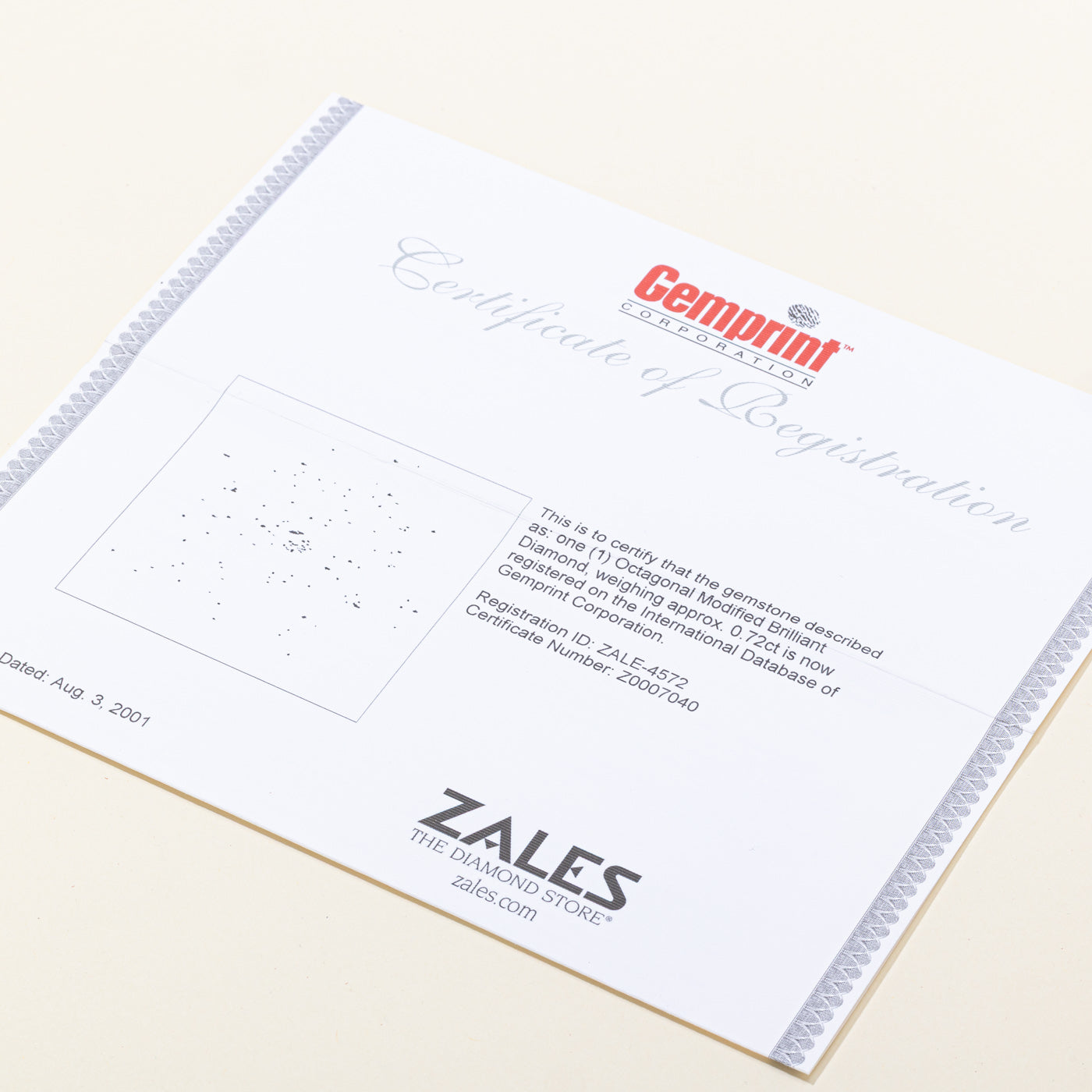 Octillion Cut Loose Diamond | 0.72ct SI1 H