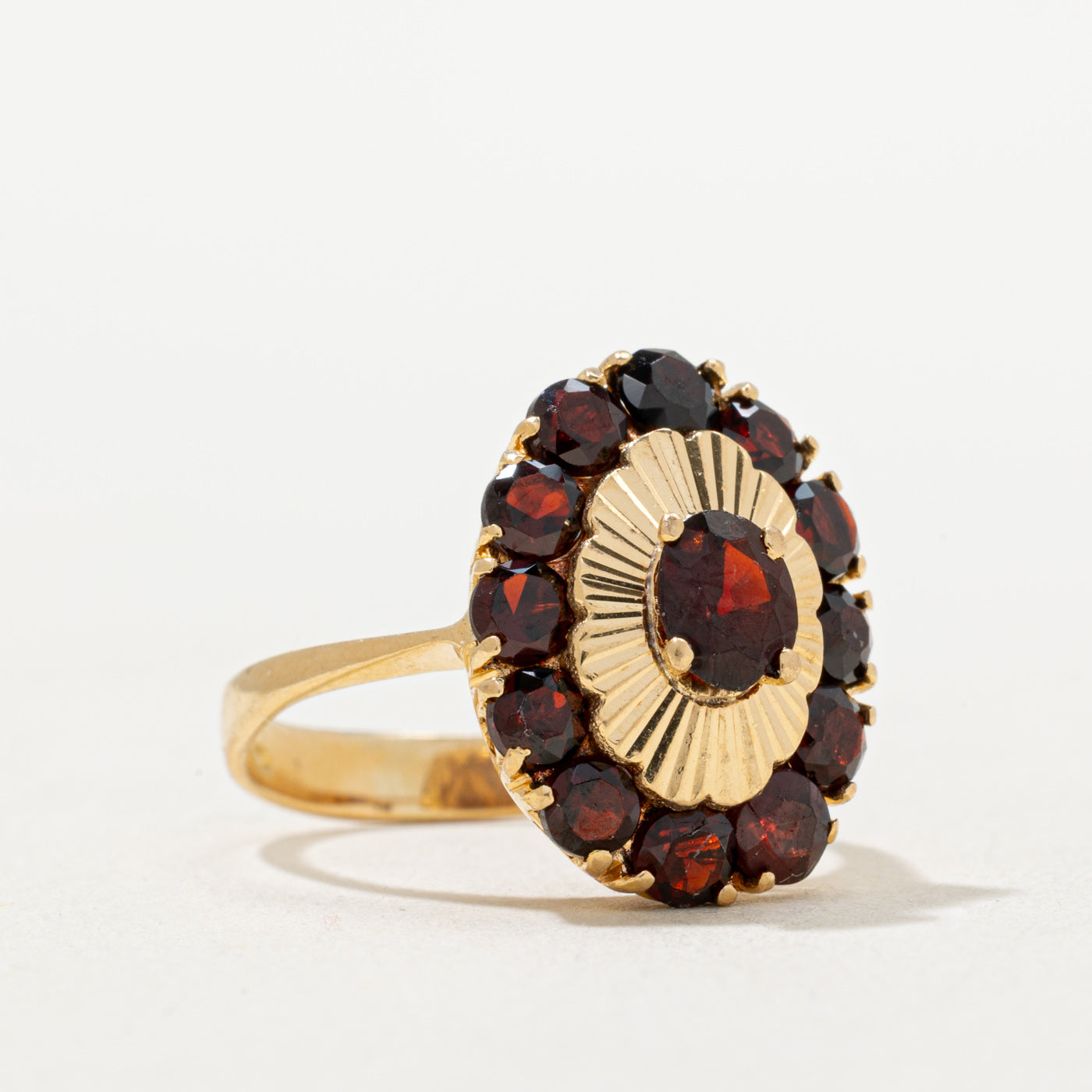 Garnet Oval Shaped Cocktail Ring | 1.95ctw | SZ 7.25