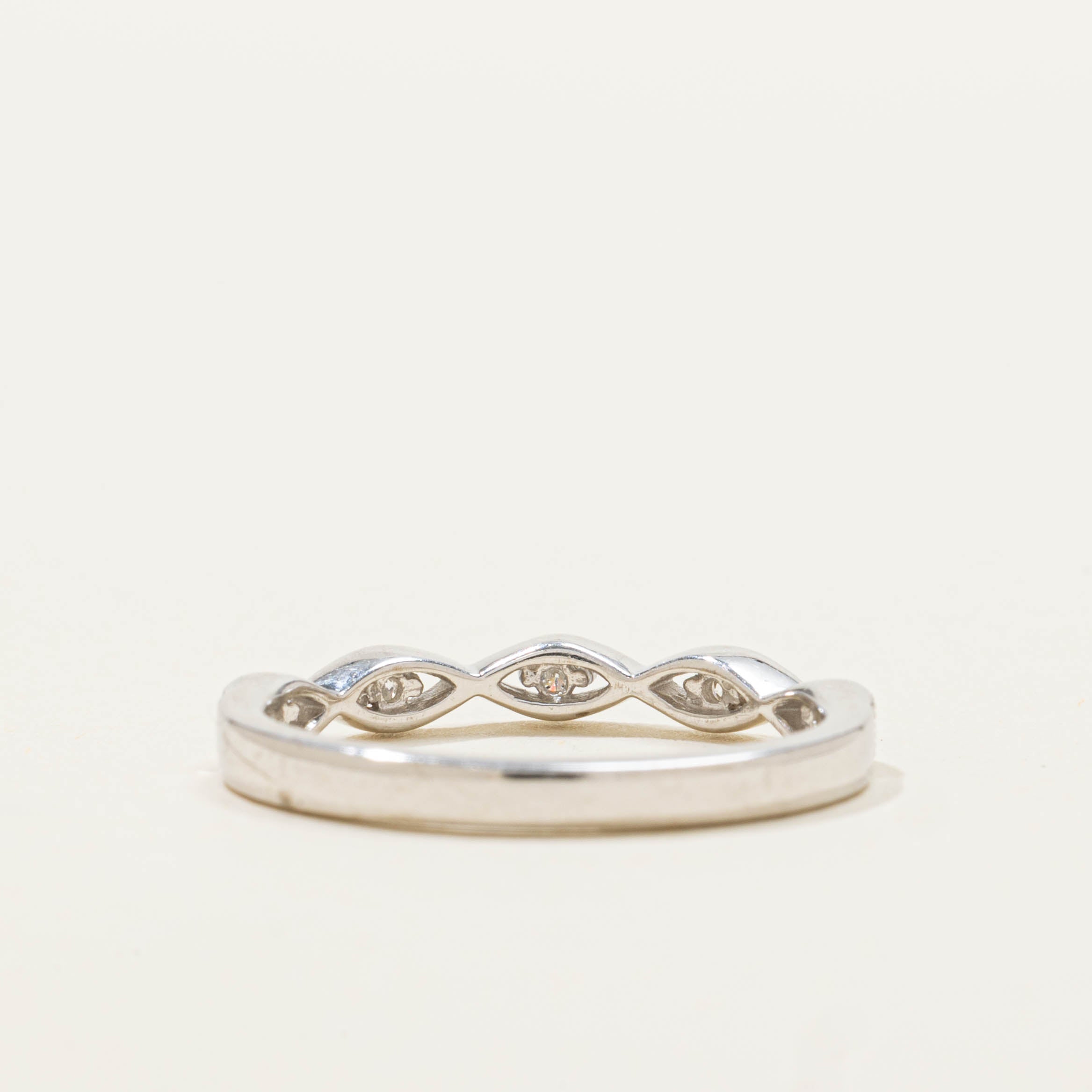 18k Diamond Marquise Patterned Band | SZ 6