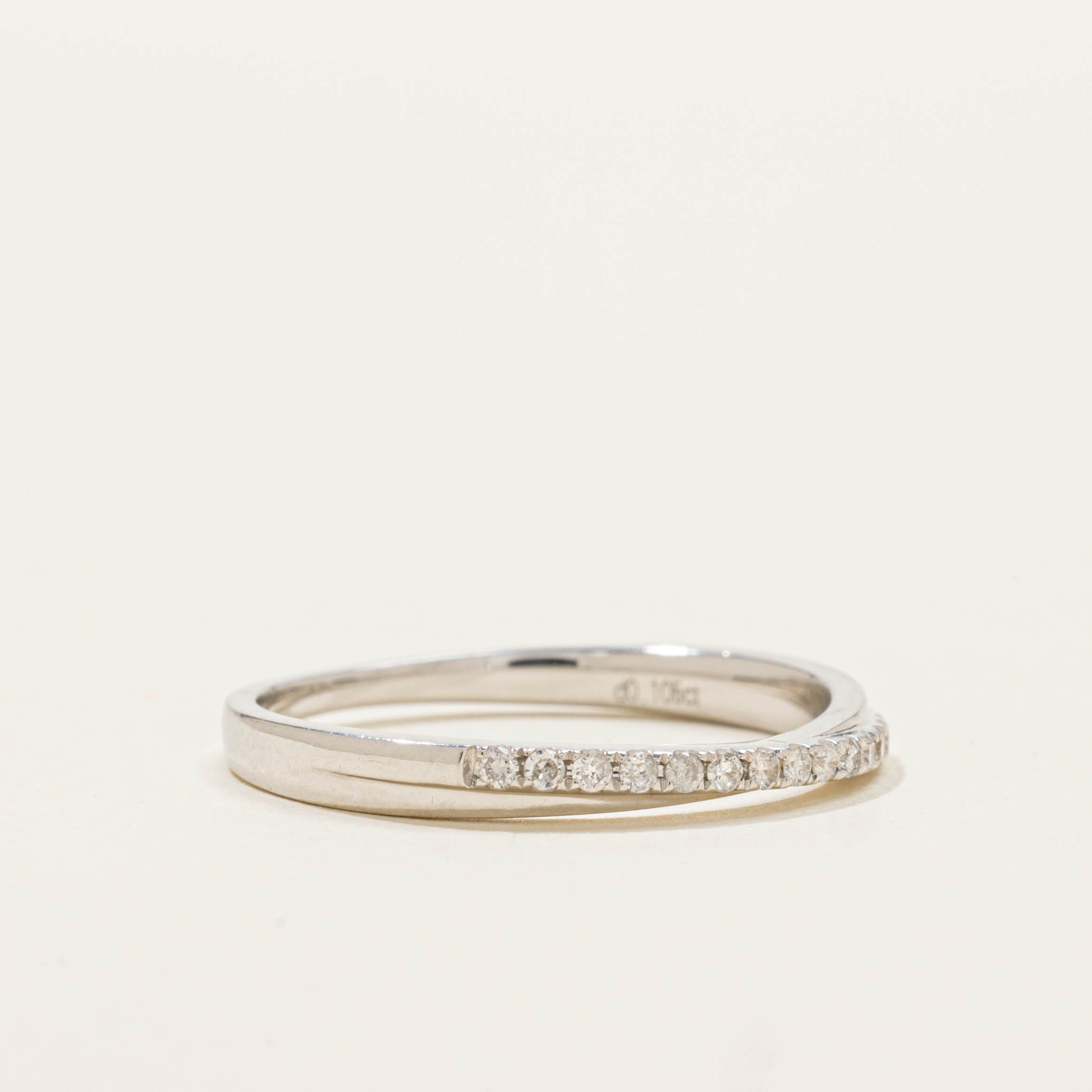 18k Semi Eternity Diamond Band | SZ 6.25