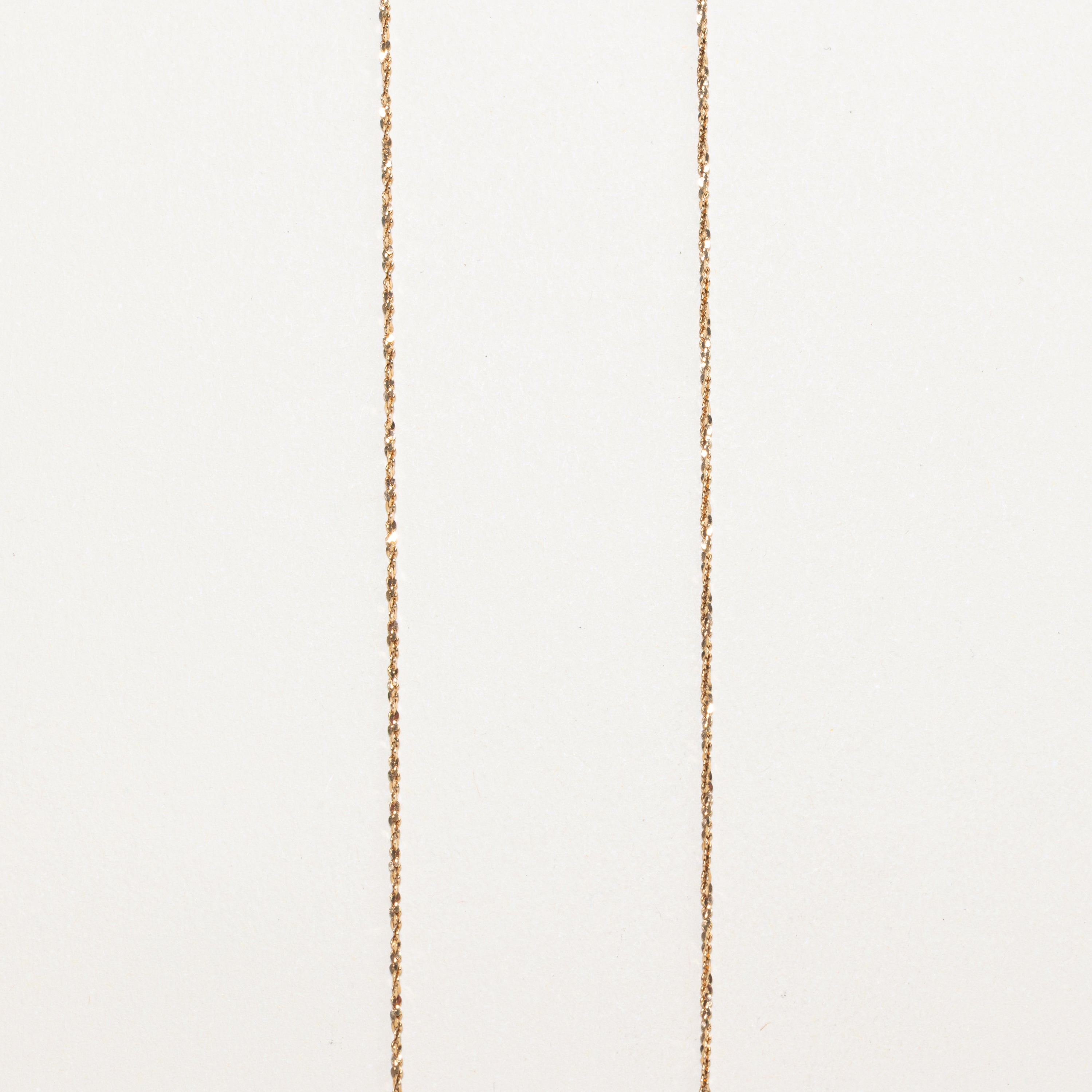 Chaîne en or jaune 10 carats à motif pépites | 51 cm