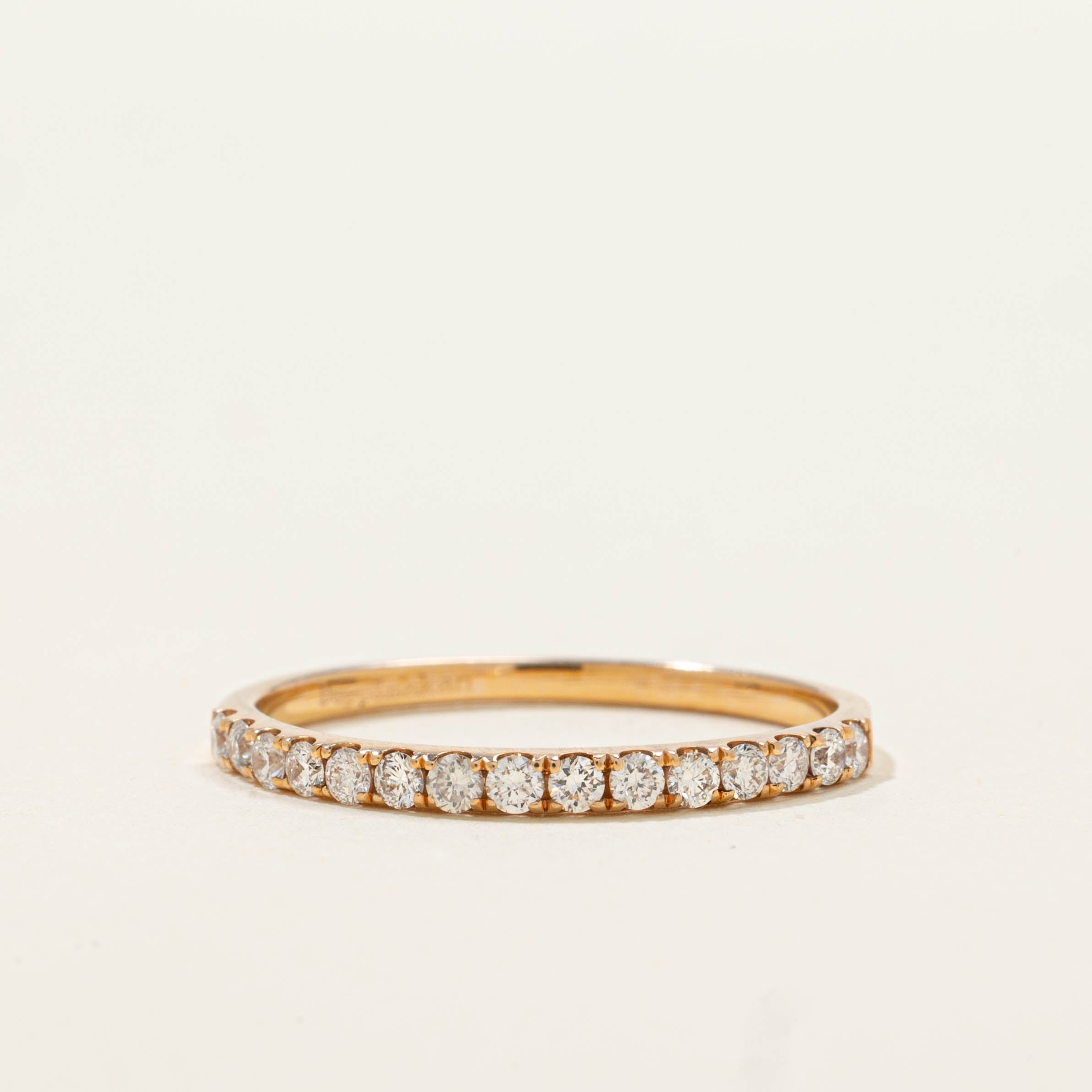 18k Semi Eternity Diamond Band | 1.75mm | SZ 6.75