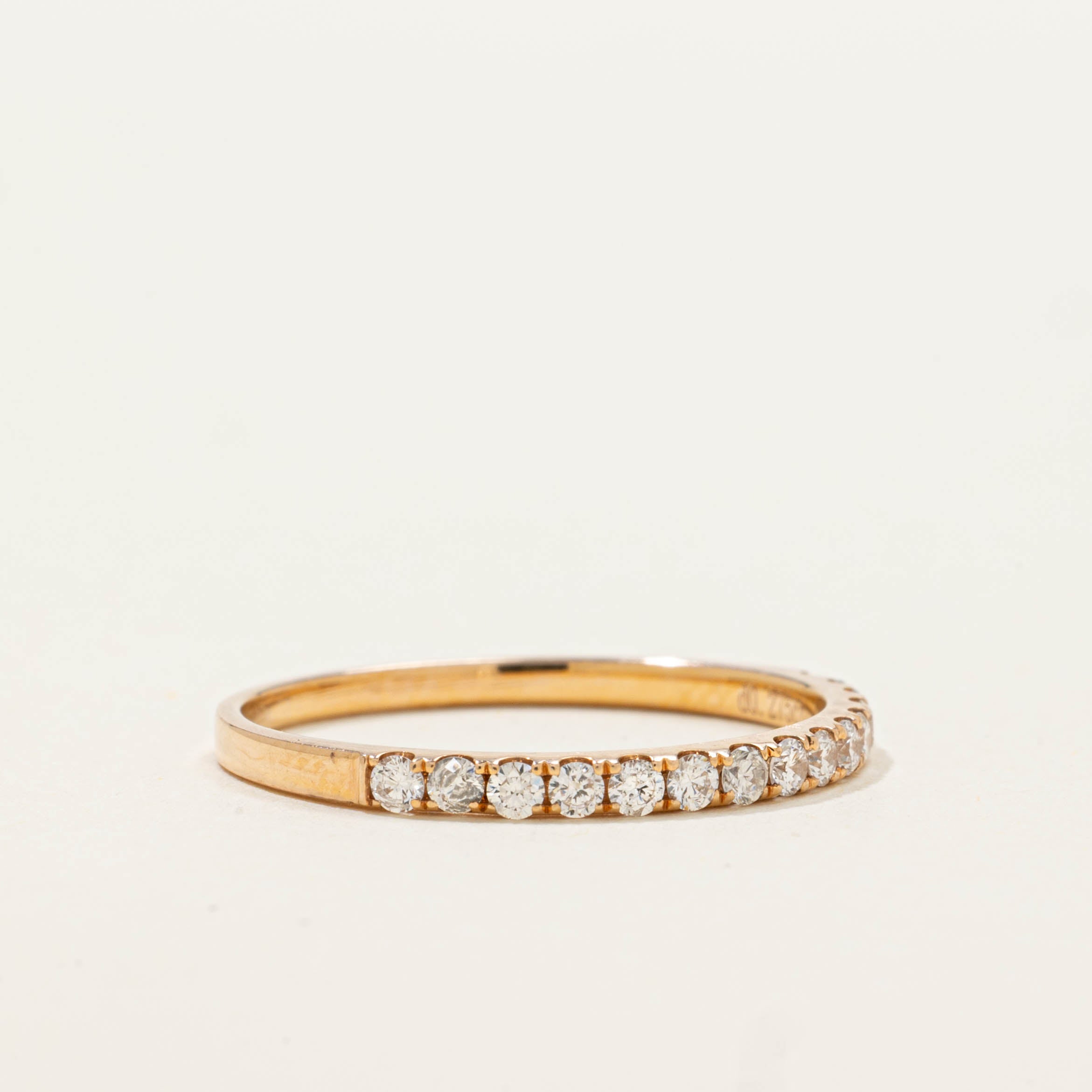 18k Semi Eternity Diamond Band | 1.75mm | SZ 6.75