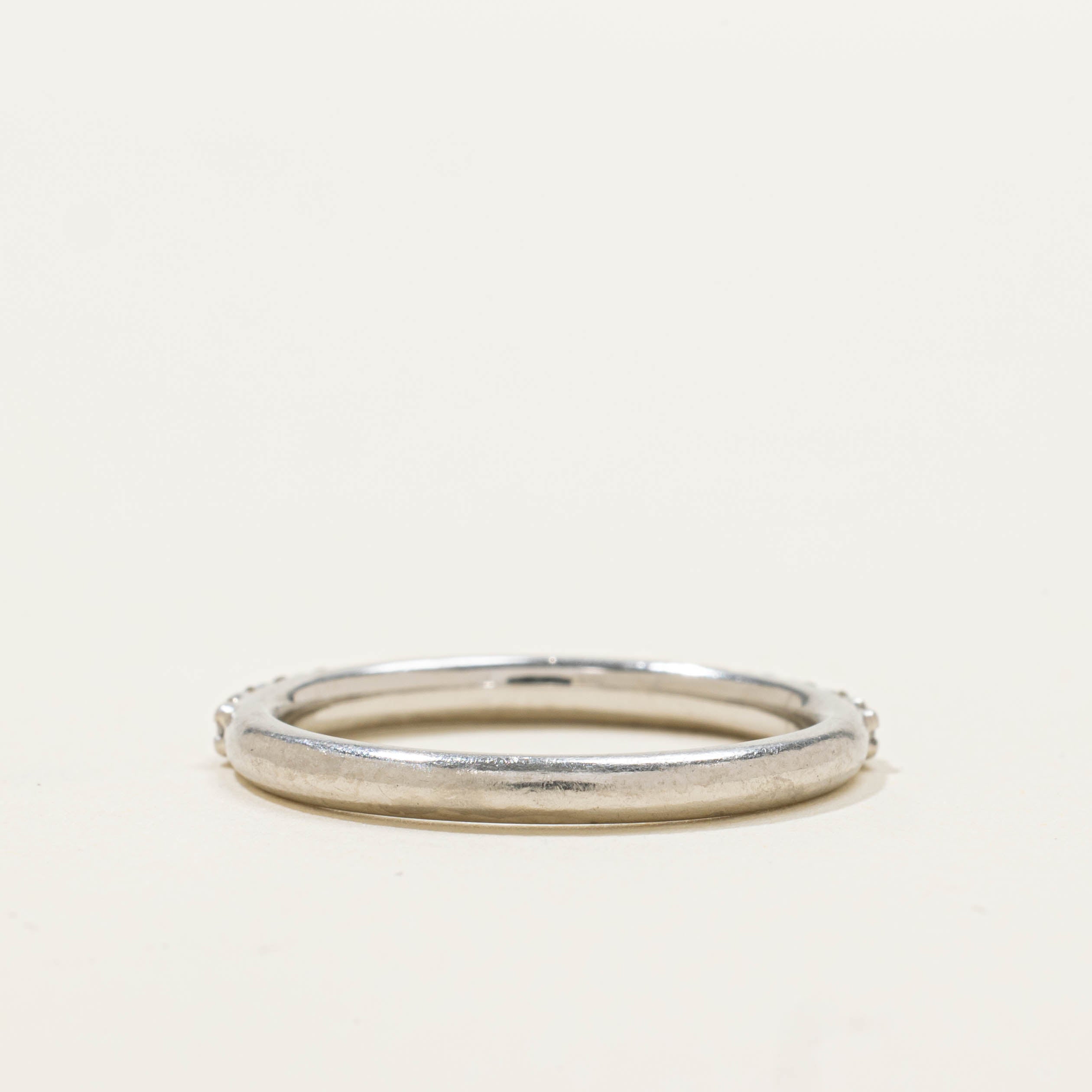 Platinum Semi Eternity Diamond Band | SZ 6