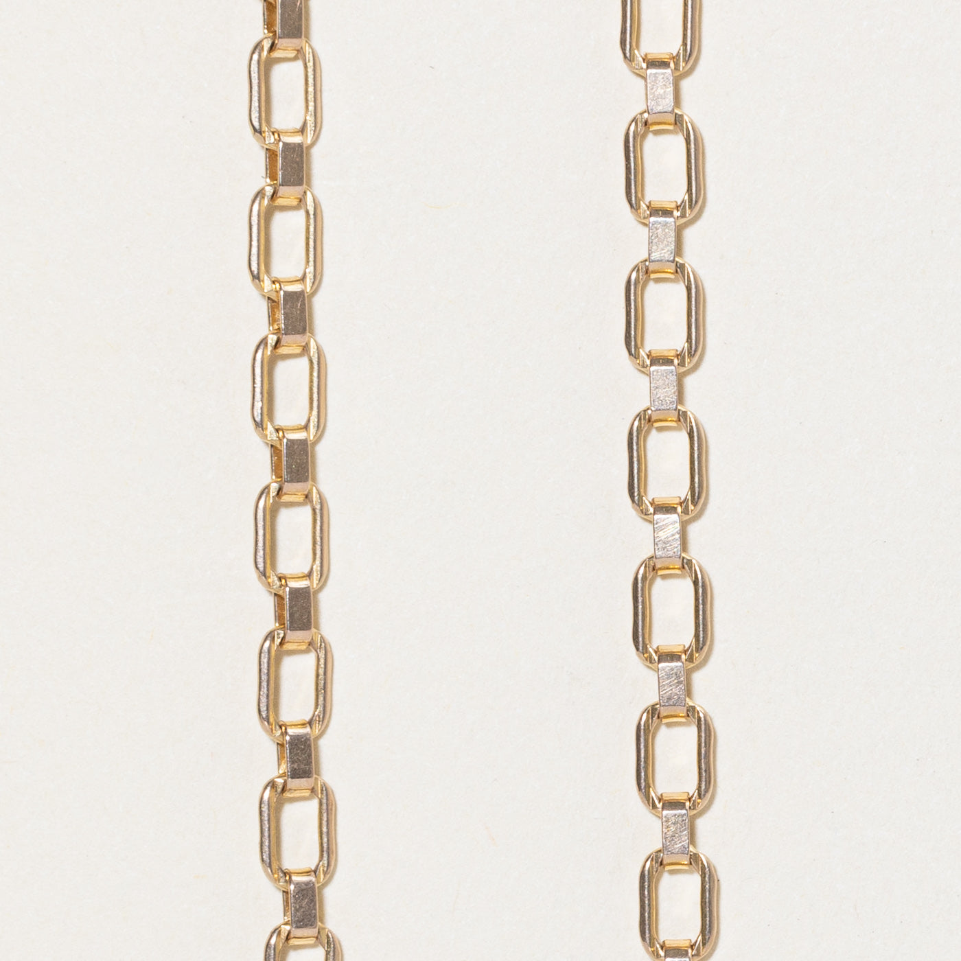 Italian 10K Rose Gold Trombone Chain | 18.5"