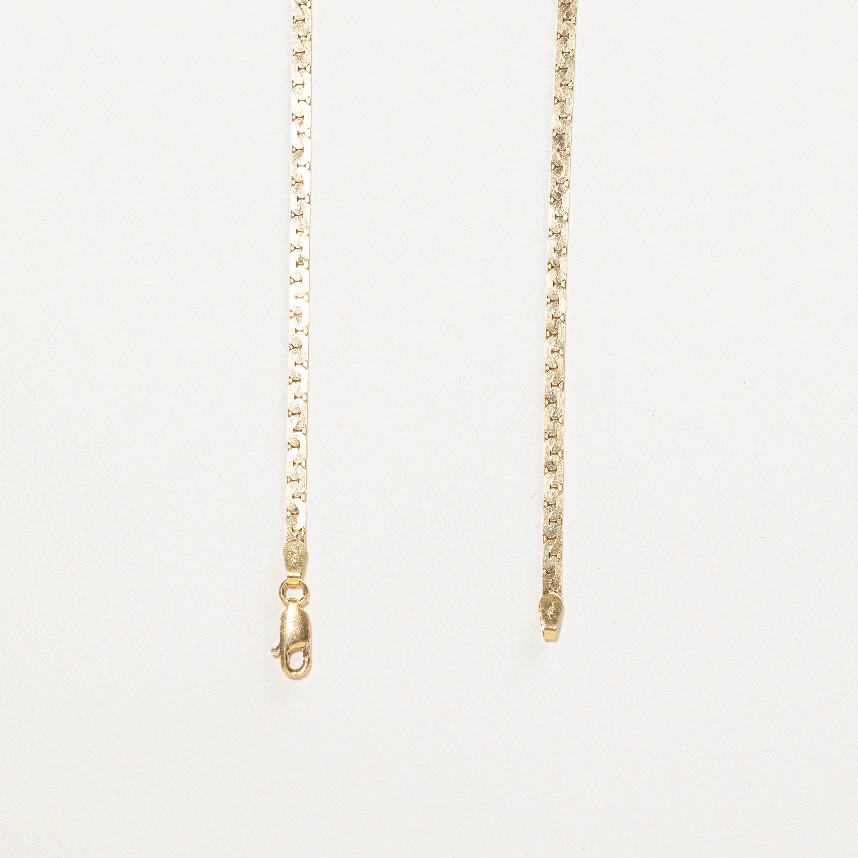 18k Yellow Gold Diamond Bypass Pendant Necklace | 0.53ctw | 16"
