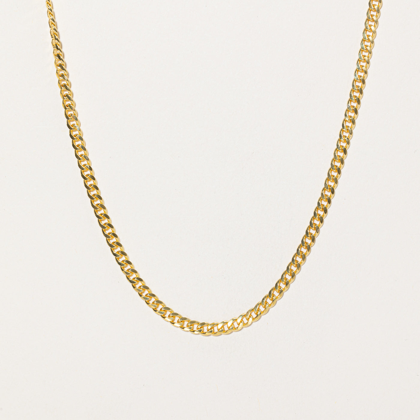 10K Yellow Gold Curb Link Chain | 19.5"