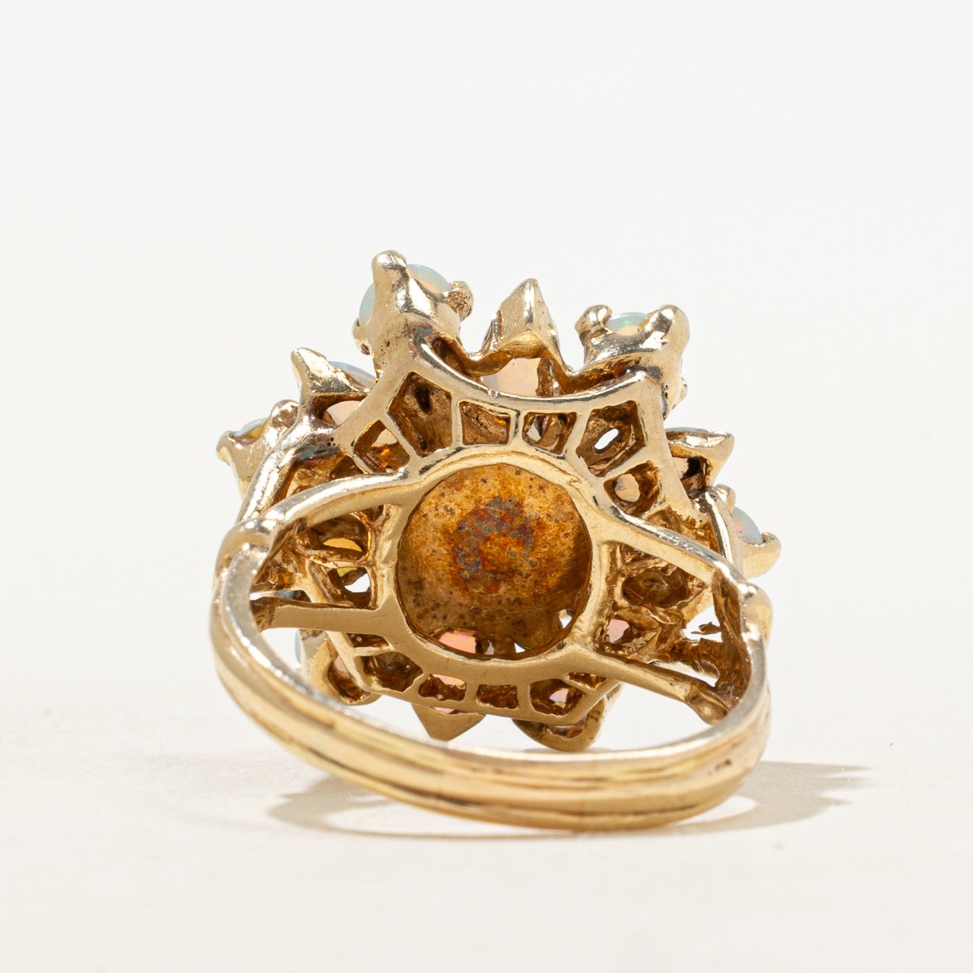 Opal Petal Cluster Cocktail Ring | 1.60ctw | SZ 6