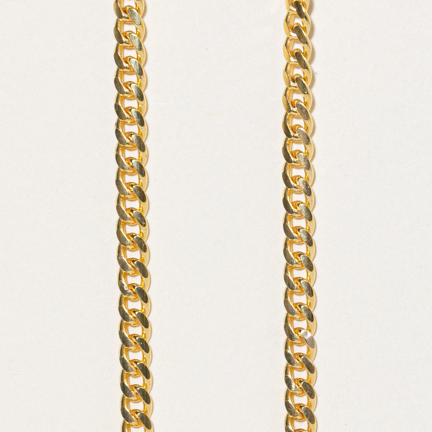 10K Yellow Gold Curb Link Chain | 19.5"