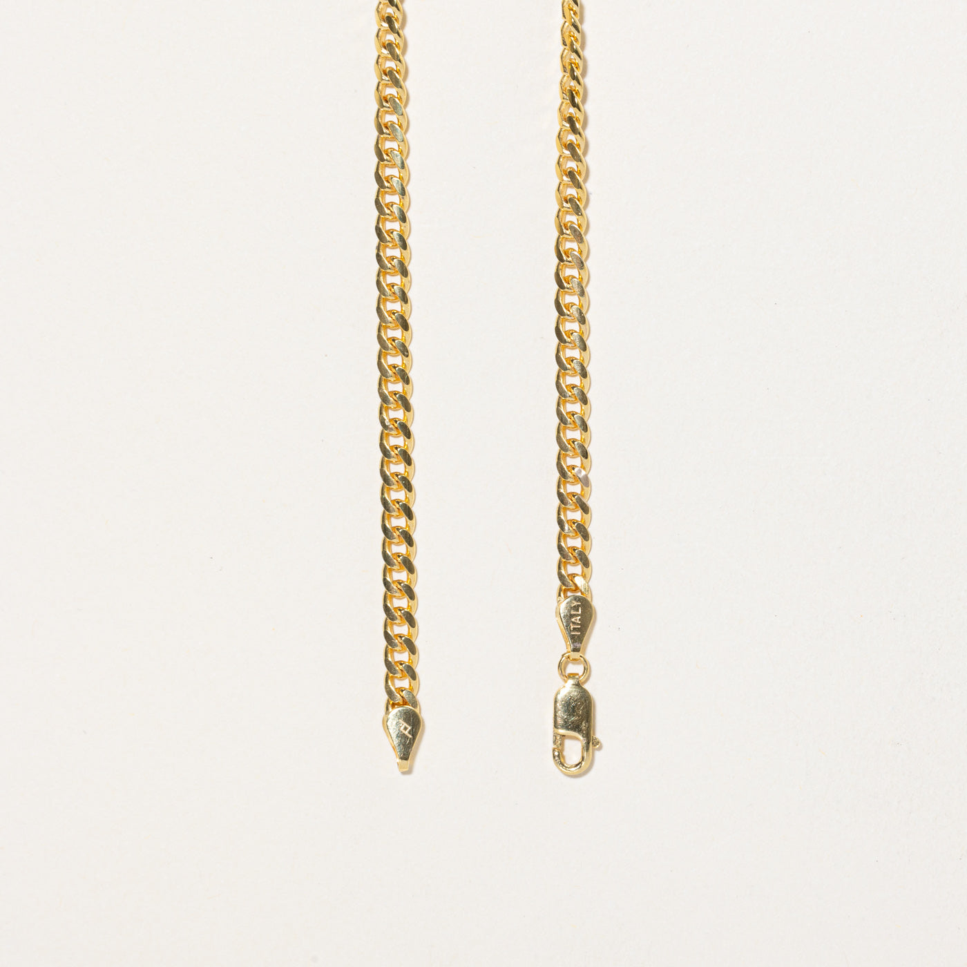 10K Yellow Gold Curb Link Chain | 19.5"