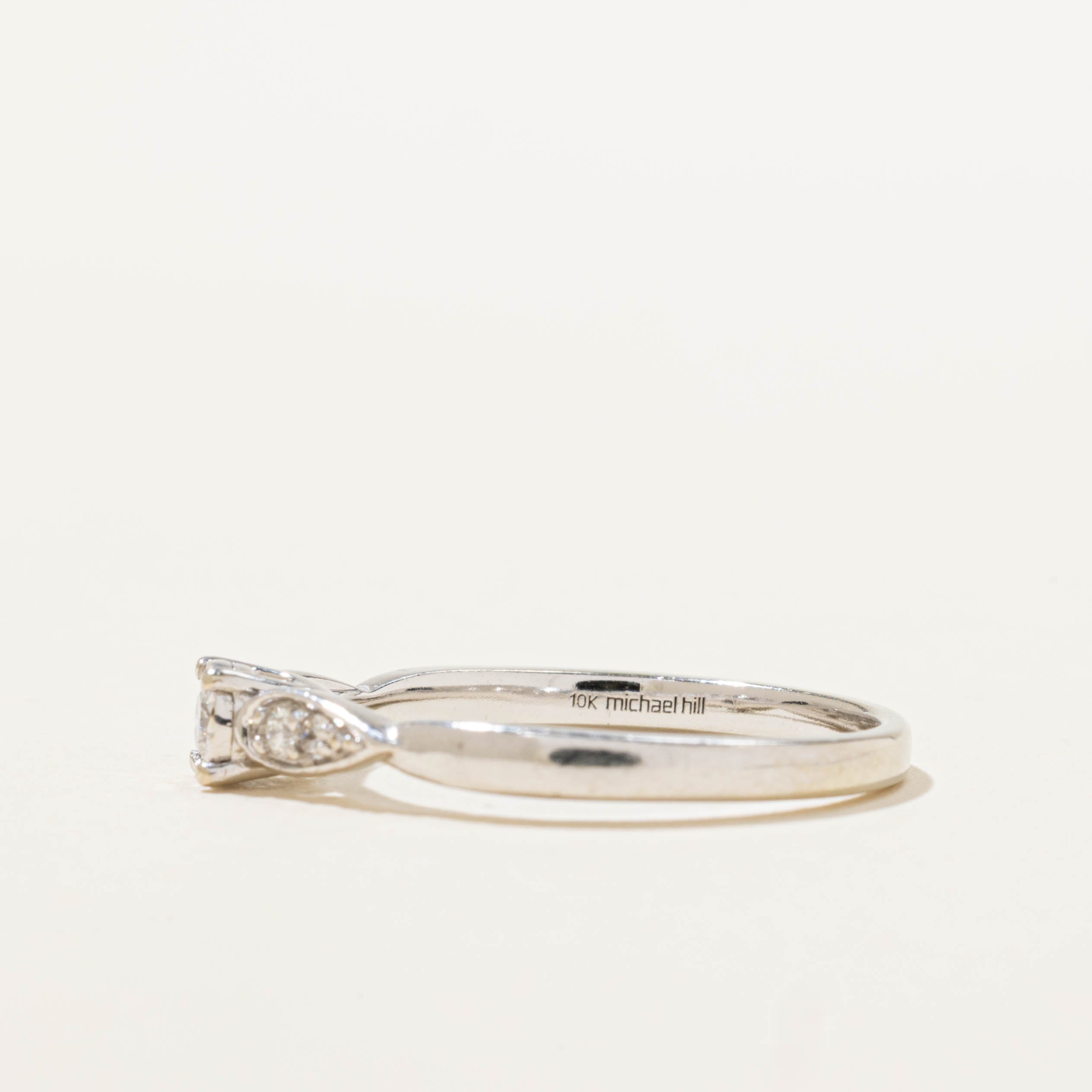 10k Illusion Set Diamond Accented Ring | SZ 7.25