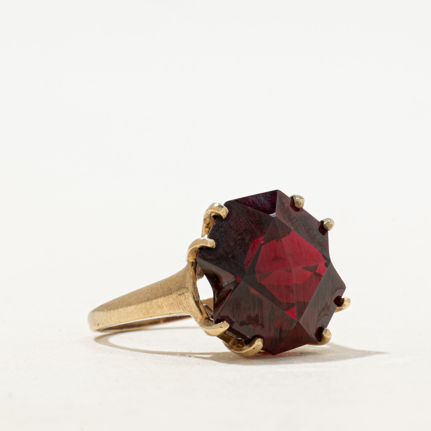 Synthetic Ruby Cocktail Ring | 11.20ct | SZ 6.5