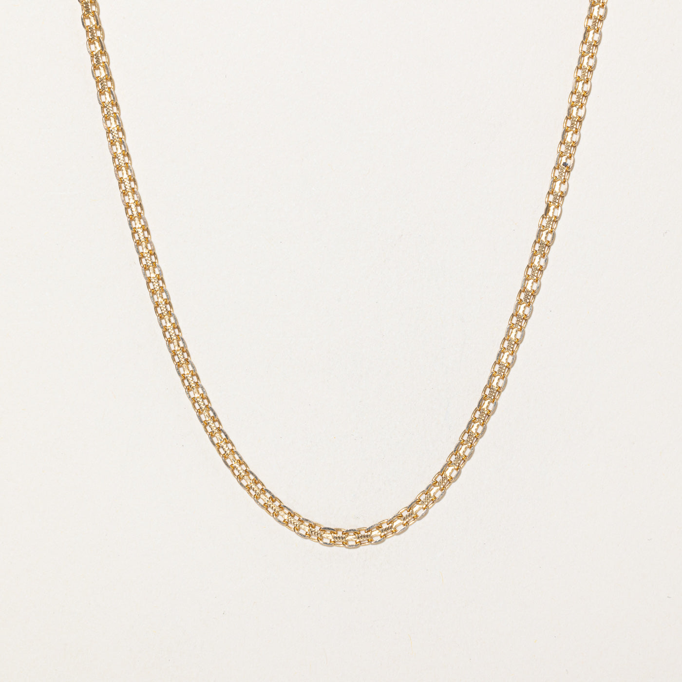 Italian 14K Yellow Gold Bismarck Chain | 16"