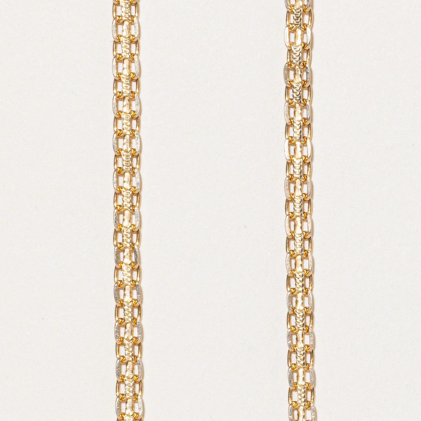 Italian 14K Yellow Gold Bismarck Chain | 16"