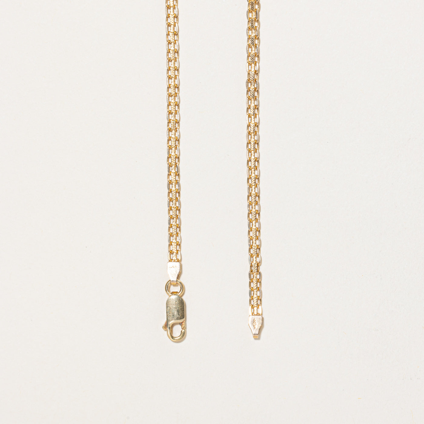 Italian 14K Yellow Gold Bismarck Chain | 16"